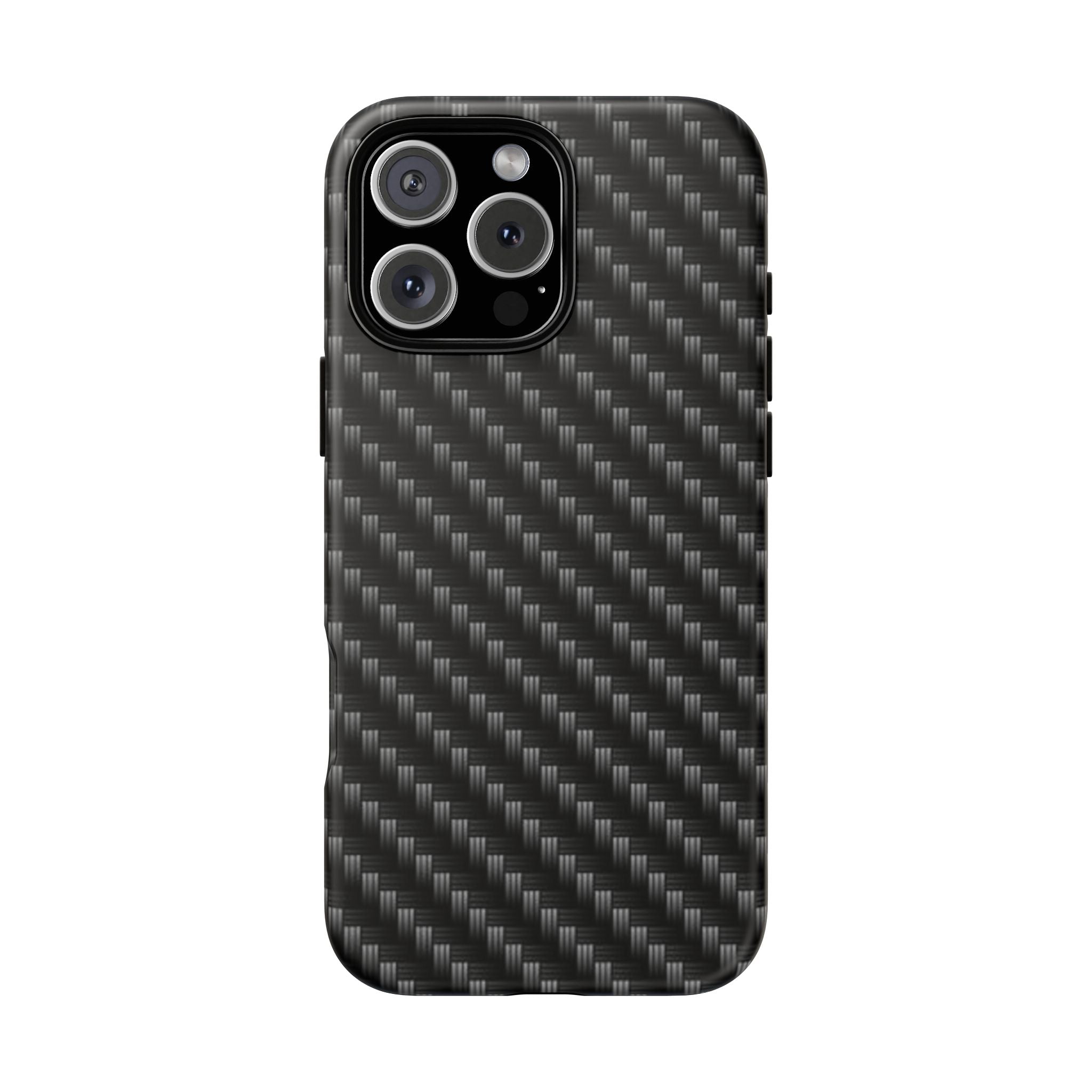 Carbon Fiber Pattern Tough Phone Case - Slim Protective Phone Cover