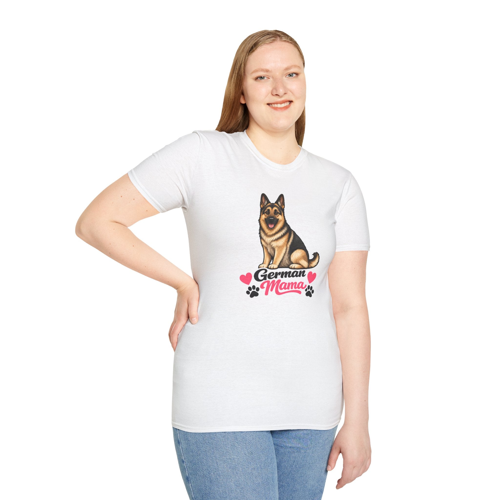 German Mama T-Shirt — Cute German Shepherd Mom Tee
