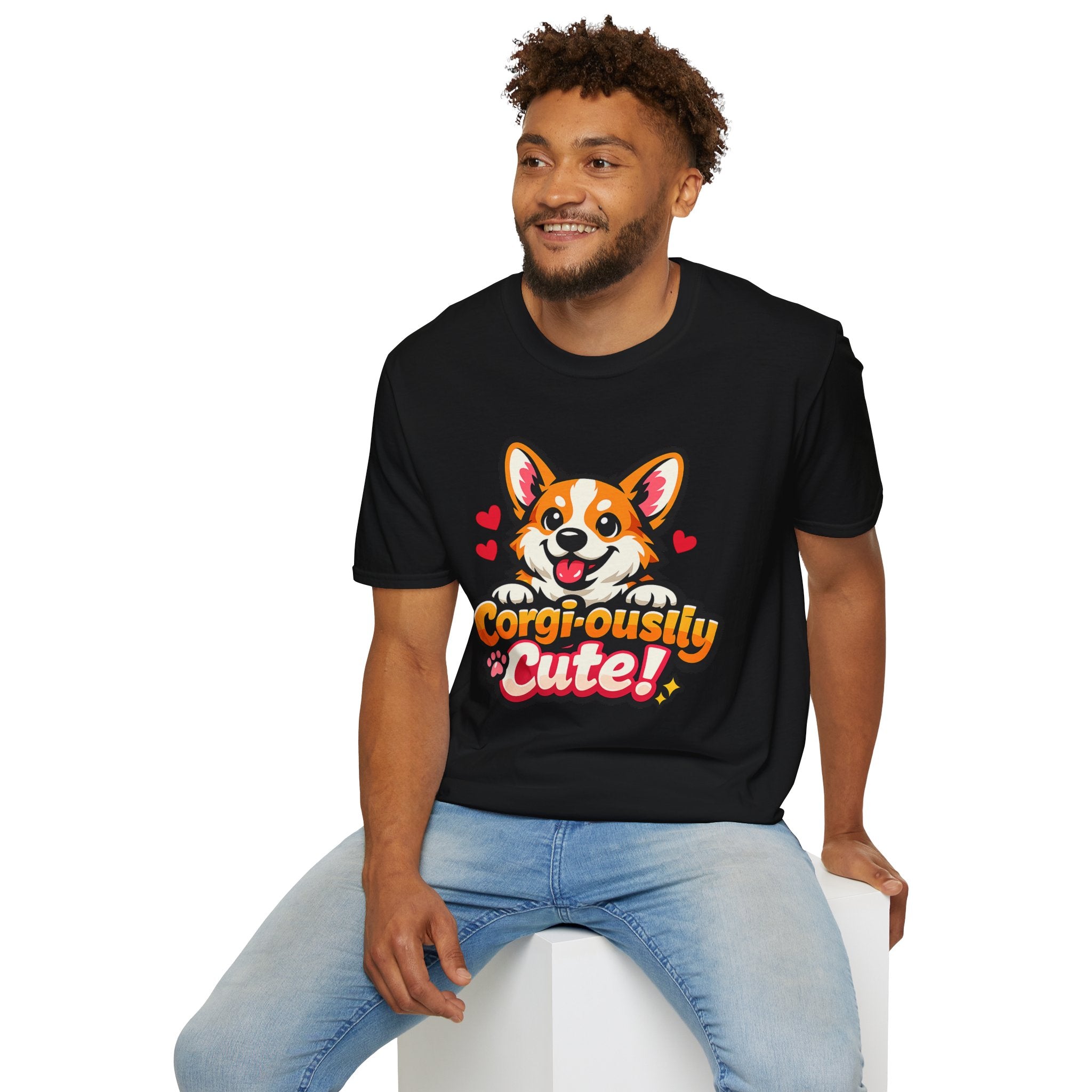 Corgi-ously Cute! Corgi Graphic T-Shirt