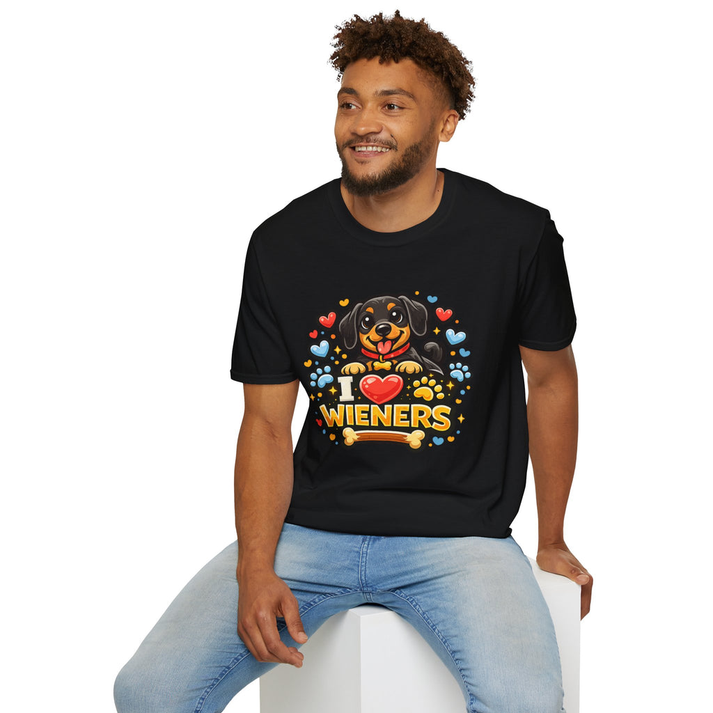 I Heart Wieners T-Shirt — Cute Dachshund Dog Lover Tee