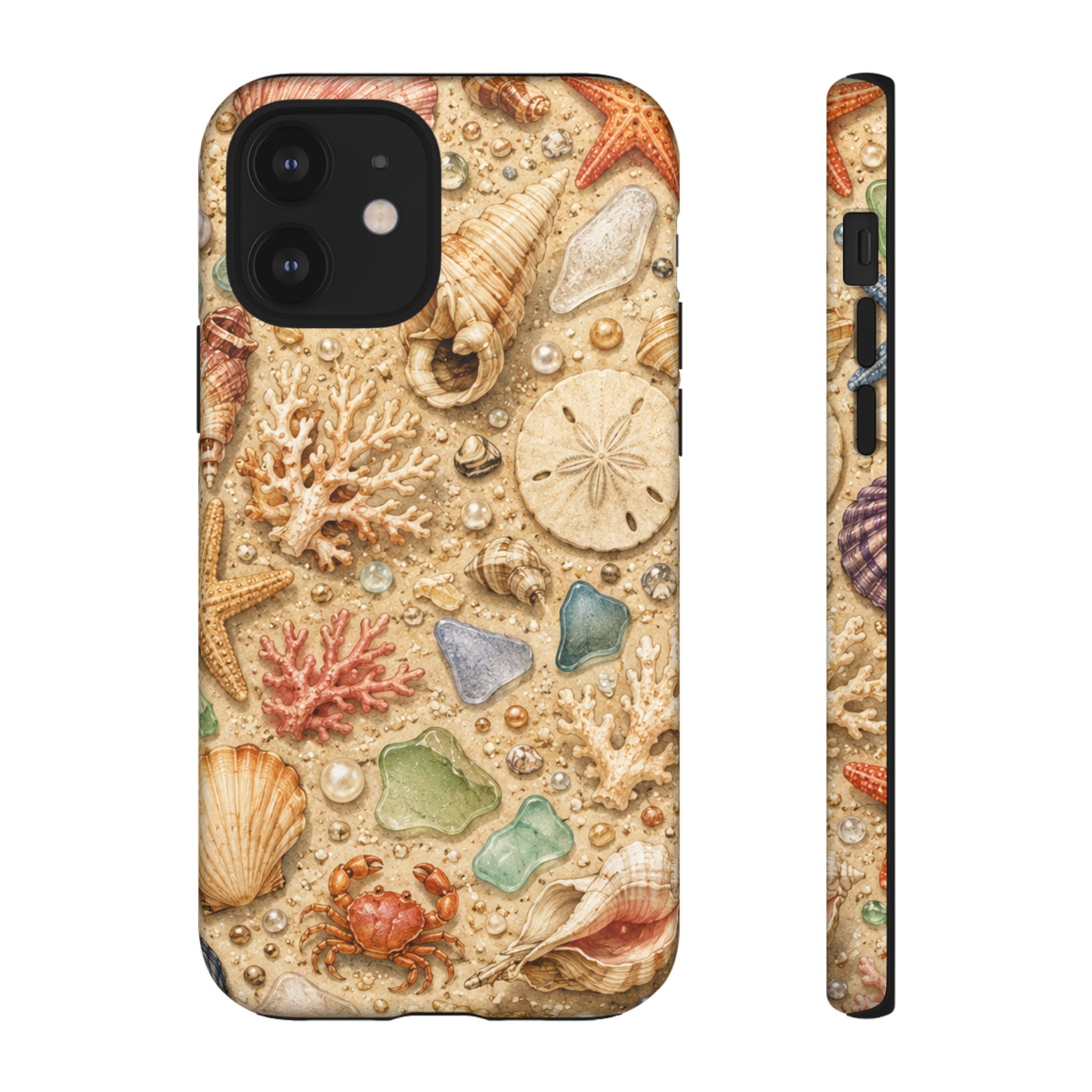 Beach Shells Phone Case — Seashell, Starfish & Sea Glass Coastal Design