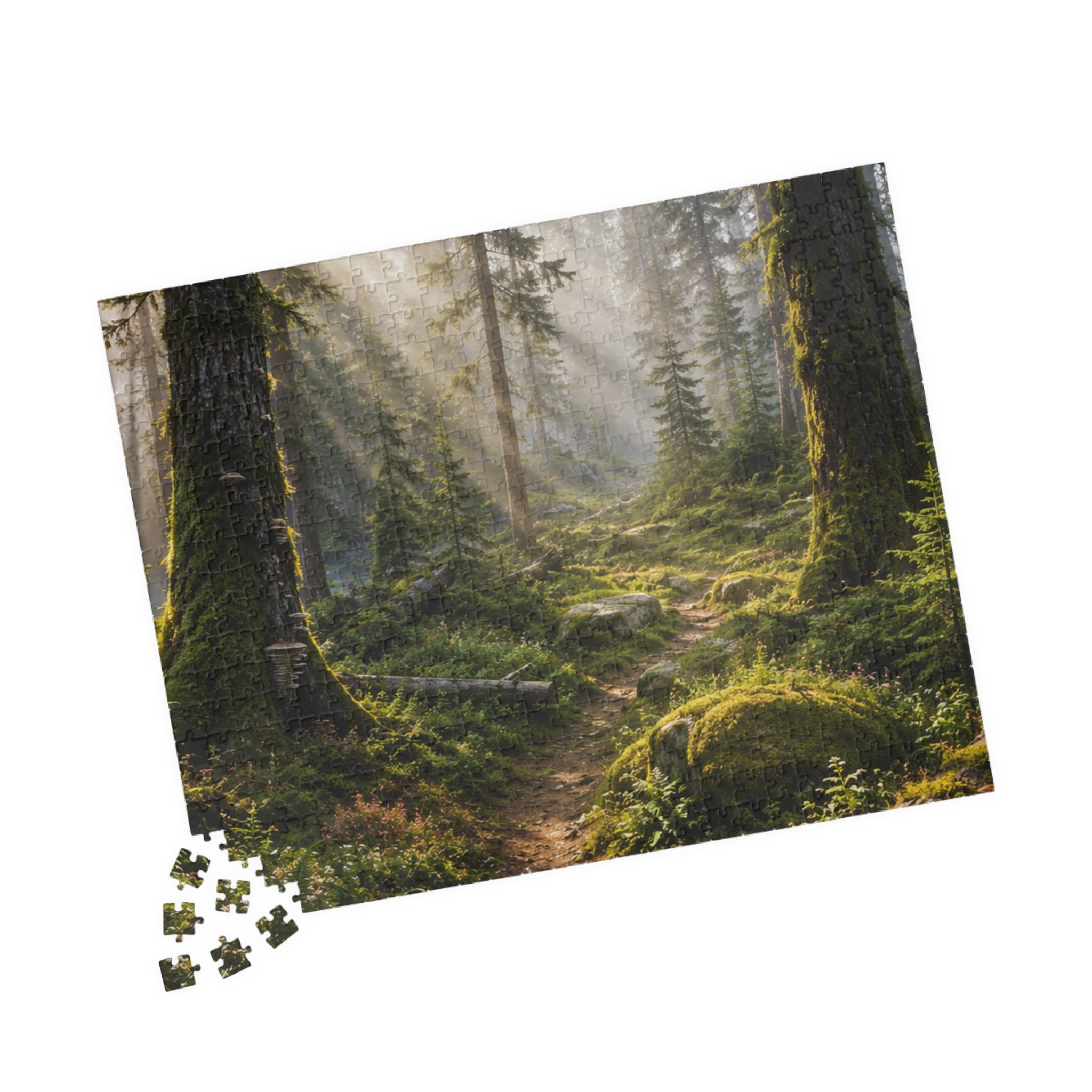 Mystic Forest Path Puzzle — Scenic Woodland Jigsaw (110/252/520/1014 pcs)