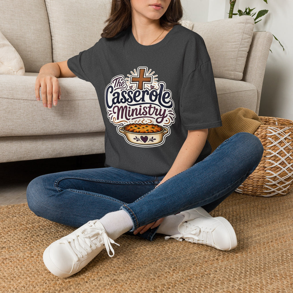 Casserole Ministry T‑Shirt — Faith & Fellowship Church Cooking Crew Tee