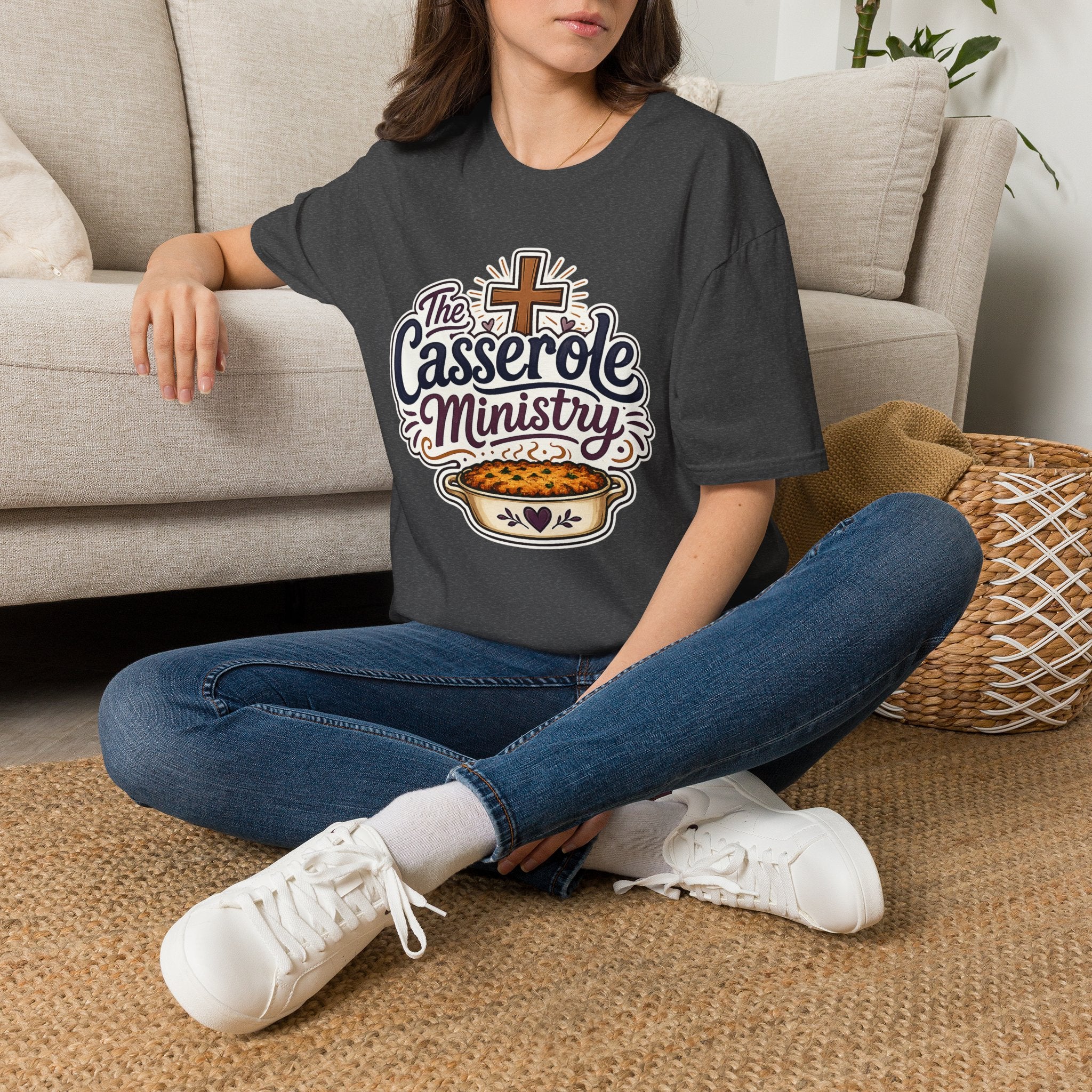 Casserole Ministry T‑Shirt — Faith & Fellowship Church Cooking Crew Tee