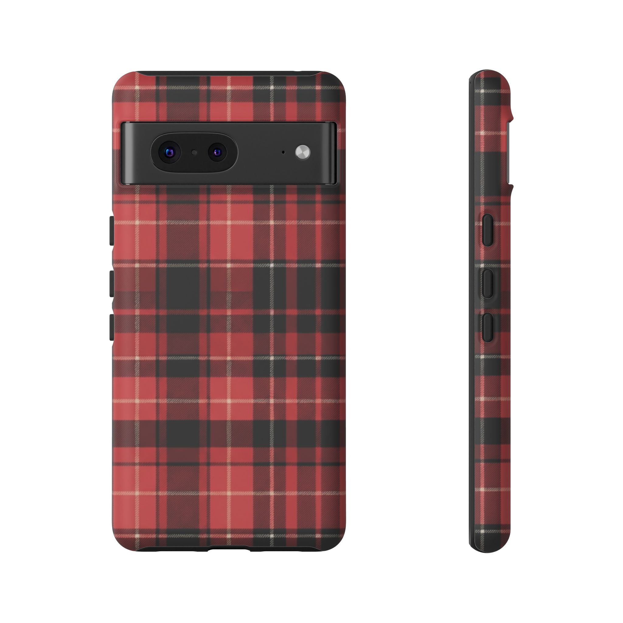 Red Black Buffalo Plaid Tough Phone Case