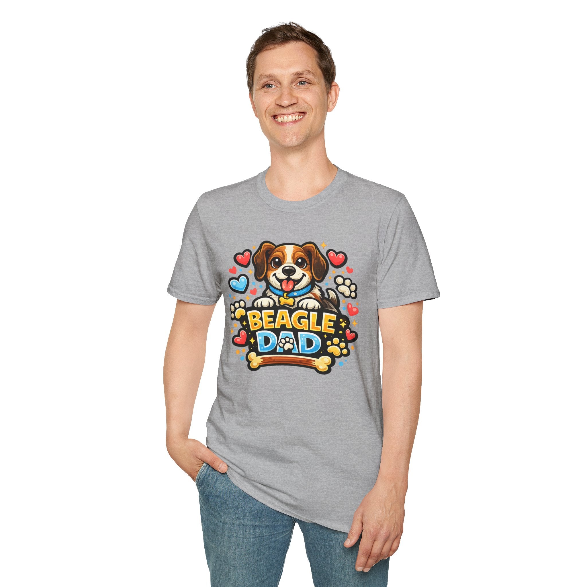 Beagle Dad T-Shirt — Beagle Dog Tee for Dog Lovers, Father’s Day Gift