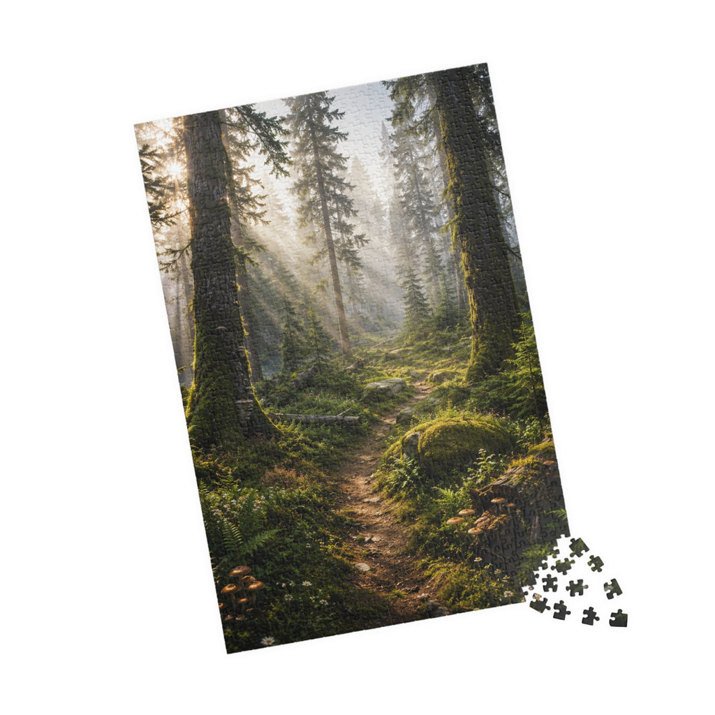 Mystic Forest Path Puzzle — Scenic Woodland Jigsaw (110/252/520/1014 pcs)