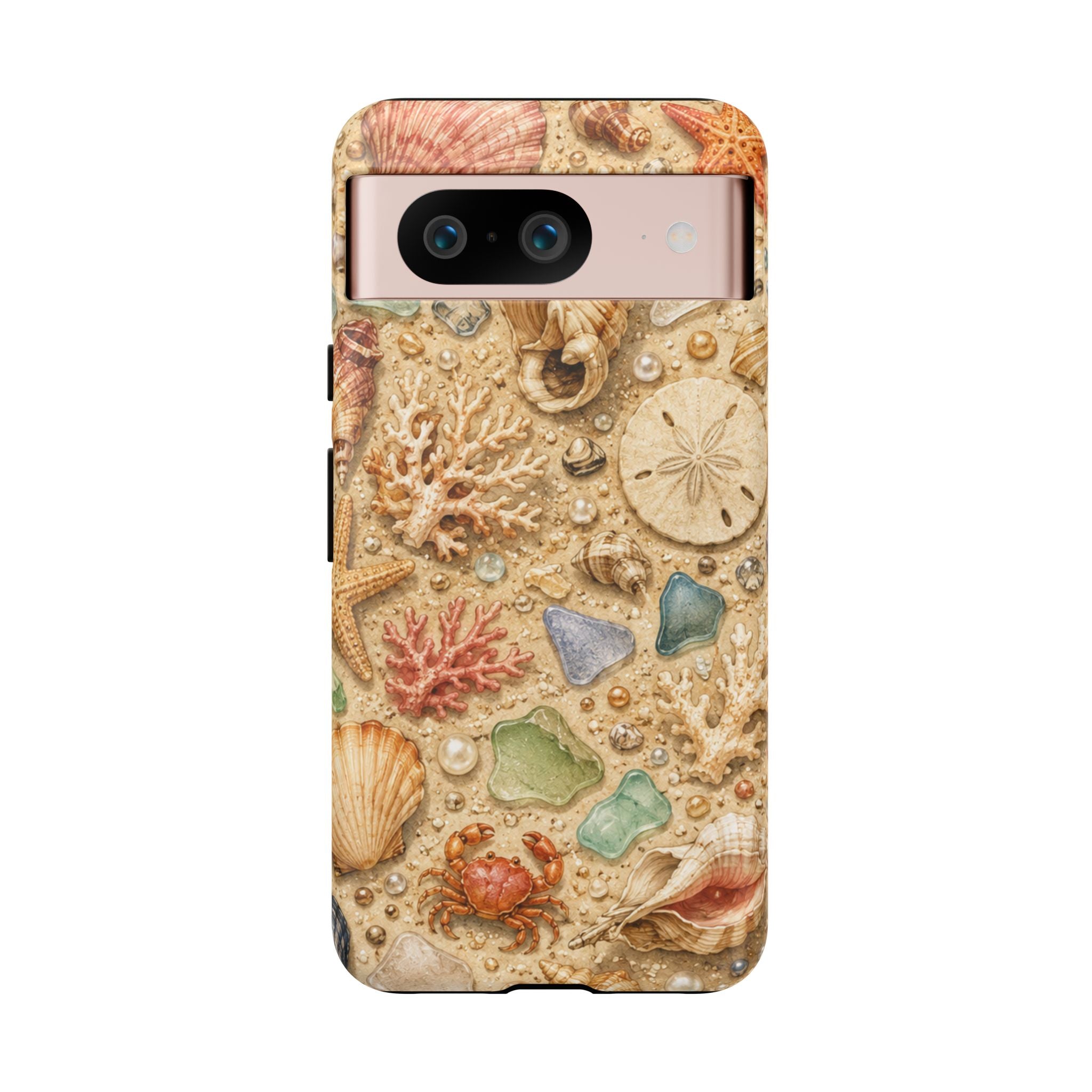 Beach Shells Phone Case — Seashell, Starfish & Sea Glass Coastal Design