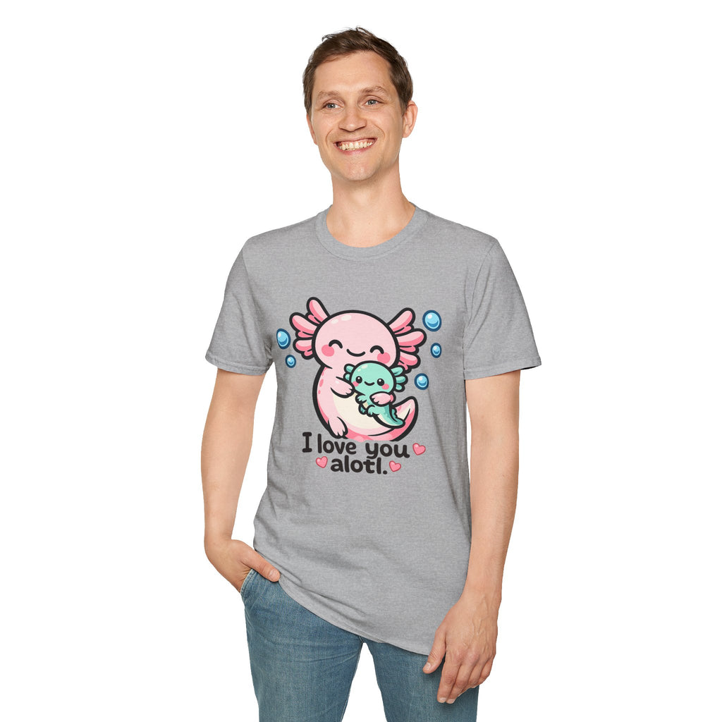 "I love you a lotl" Cute Axolotl Family Tee