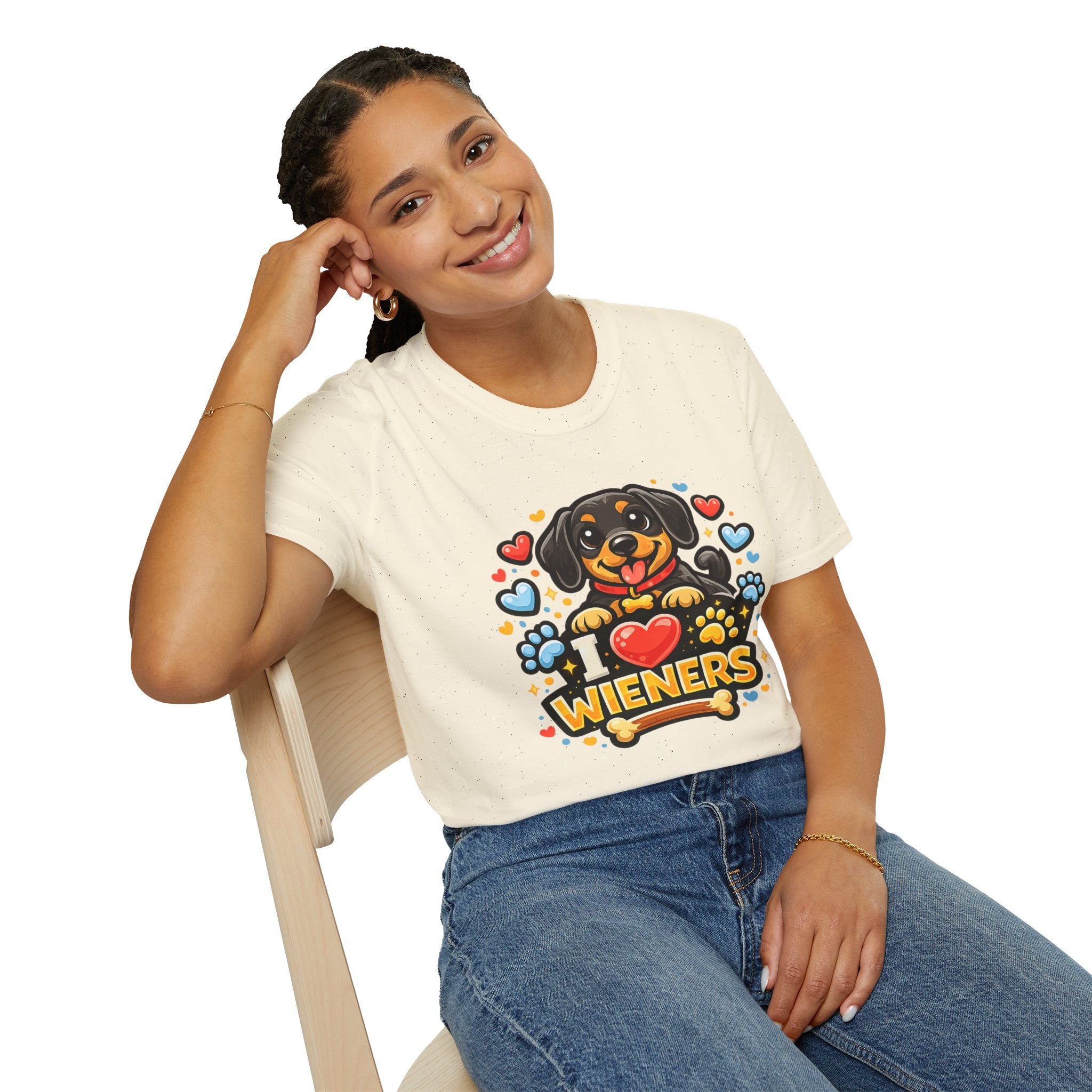 I Heart Wieners T-Shirt — Cute Dachshund Dog Lover Tee