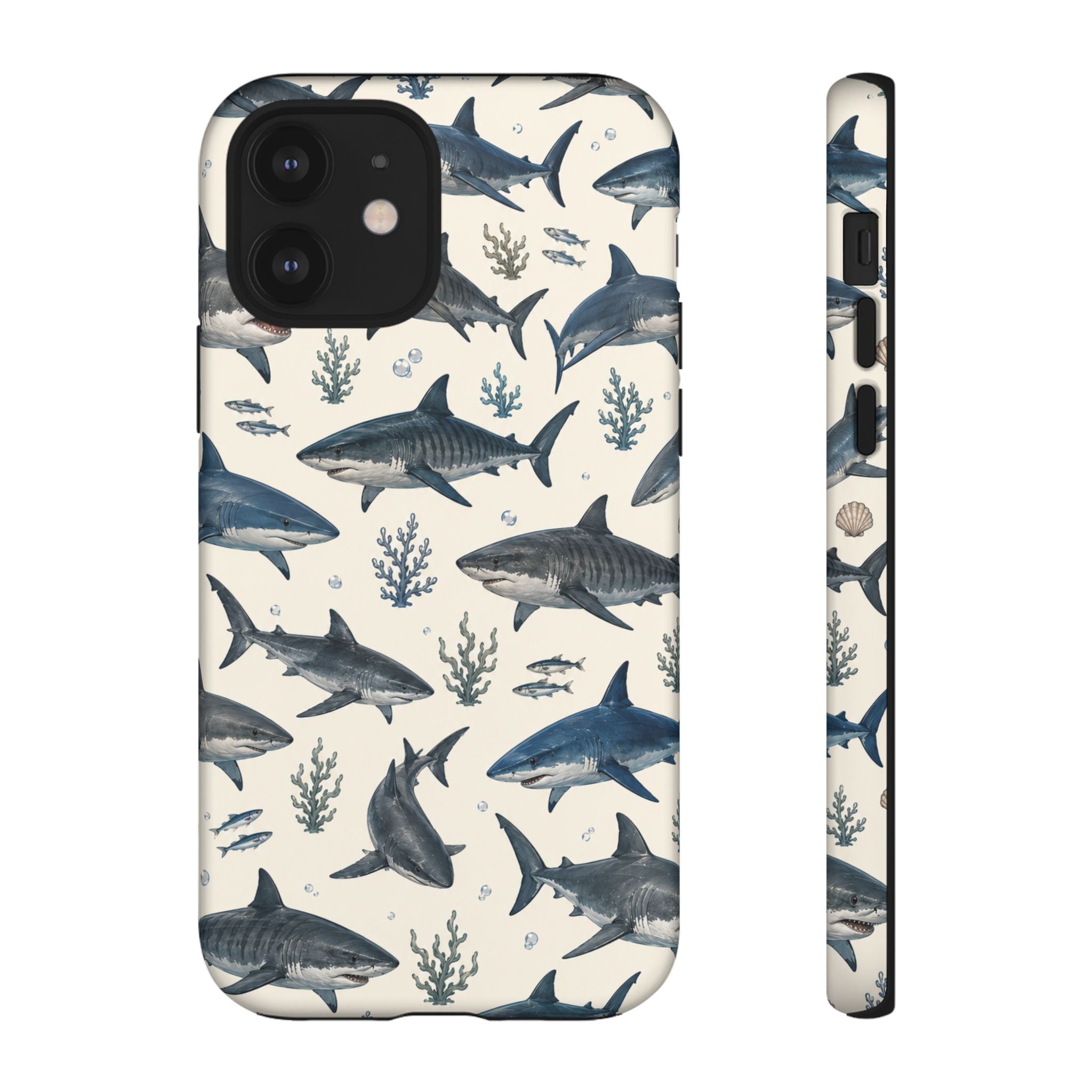 Shark Pattern Phone Case – Nautical Oceanic Phone Cover