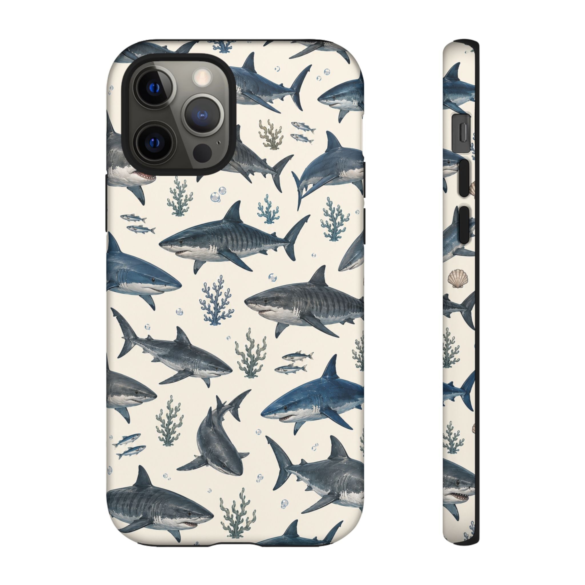 Shark Pattern Phone Case – Nautical Oceanic Phone Cover