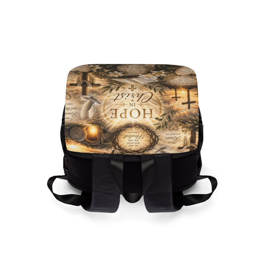 Hope in Christ Shoulder Backpack — Christian Faith Shoulder Bag