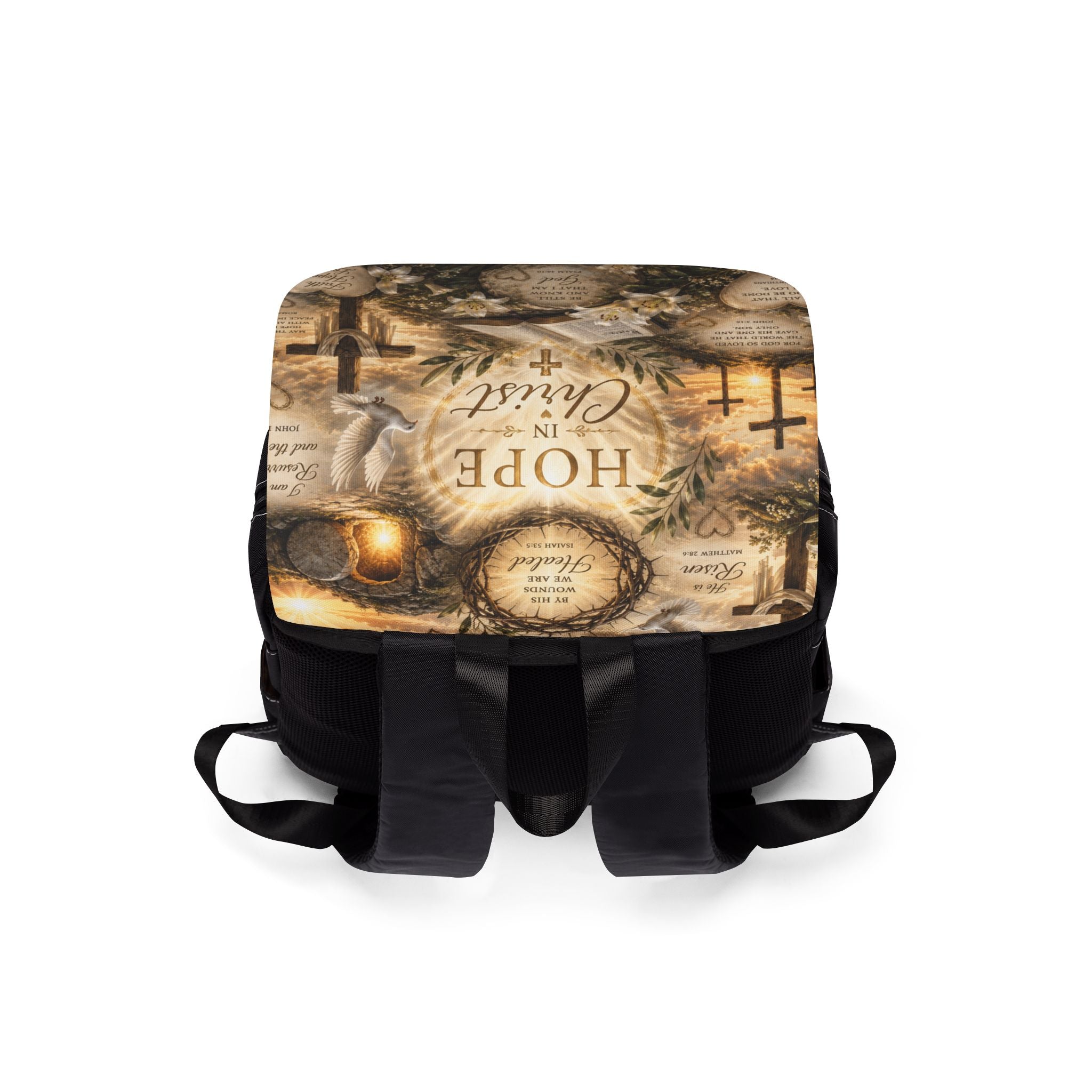 Hope in Christ Shoulder Backpack — Christian Faith Shoulder Bag