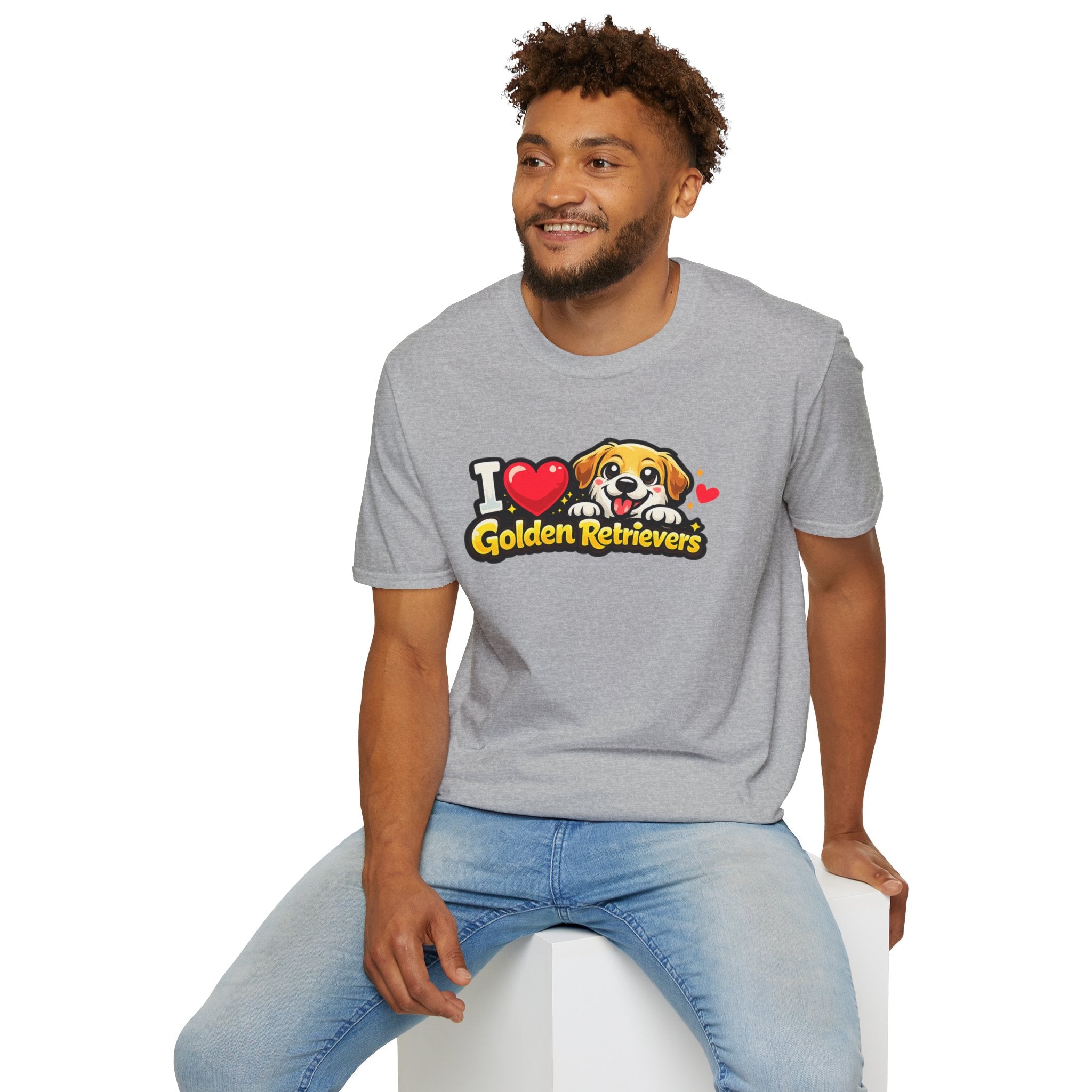 I Heart Golden Retrievers T-Shirt — Cute Lab Dog Lover Tee