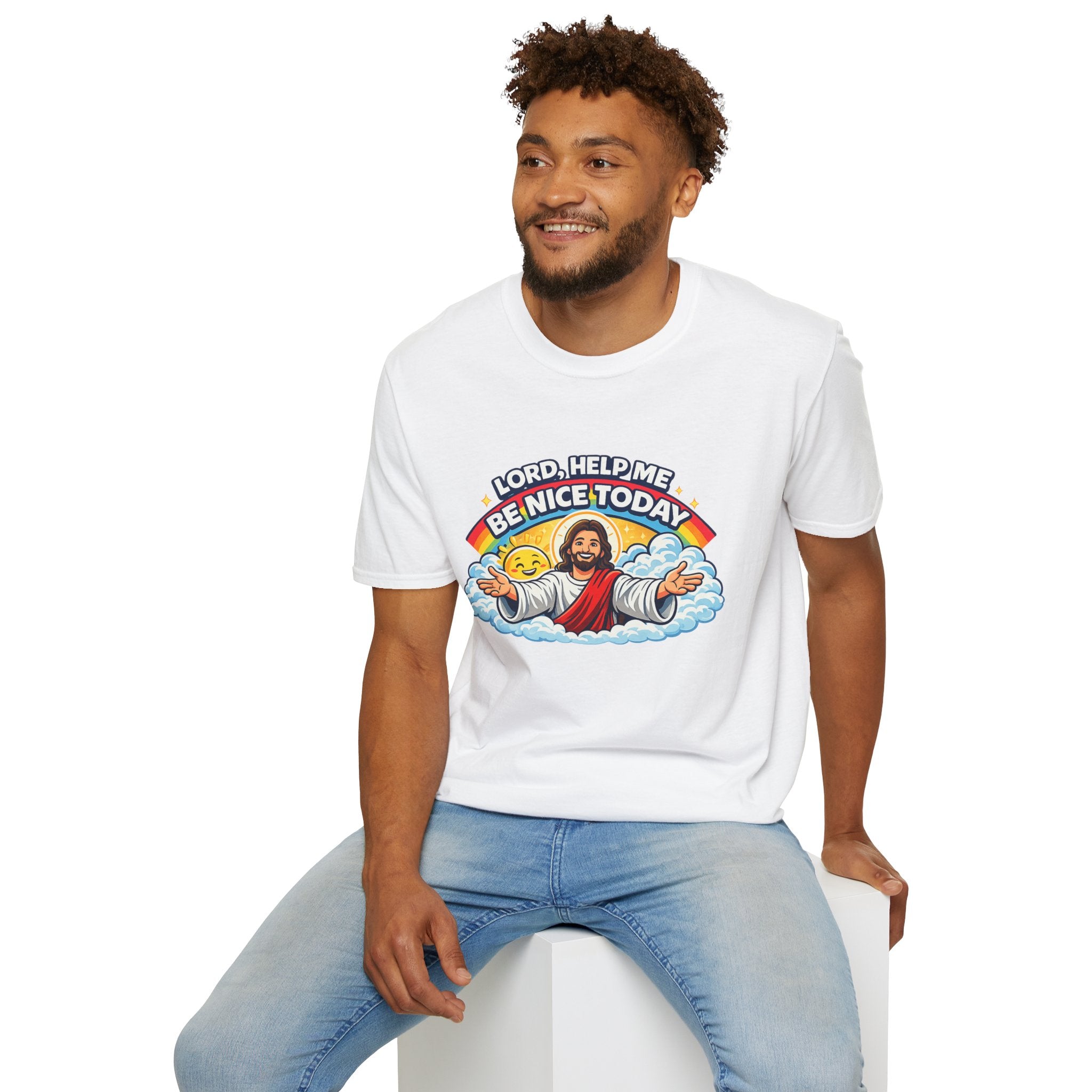 Lord Help Me Be Nice Today T-Shirt — Funny Jesus Christian Tee