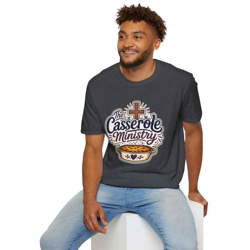 Casserole Ministry T‑Shirt — Faith & Fellowship Church Cooking Crew Tee