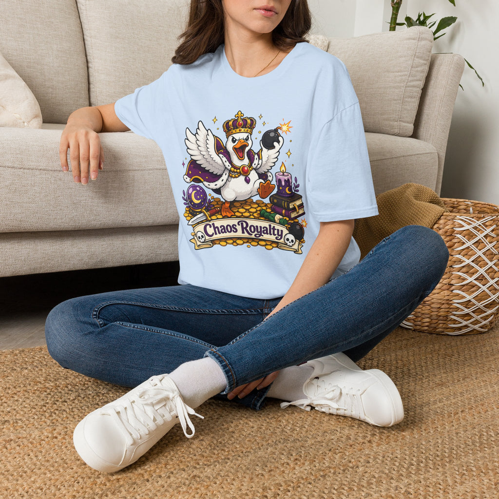 Chaos Royalty T-Shirt — Cute Crowned Goose Tee