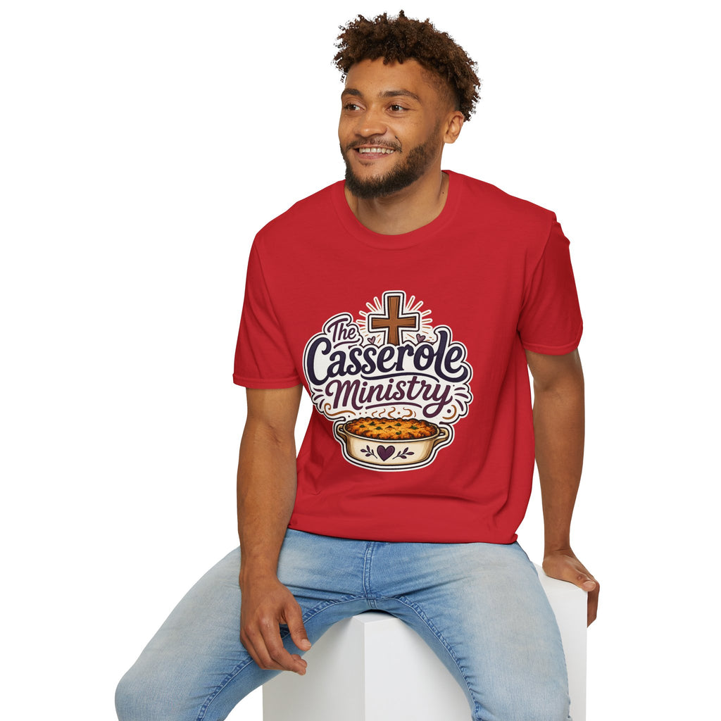 Casserole Ministry T‑Shirt — Faith & Fellowship Church Cooking Crew Tee