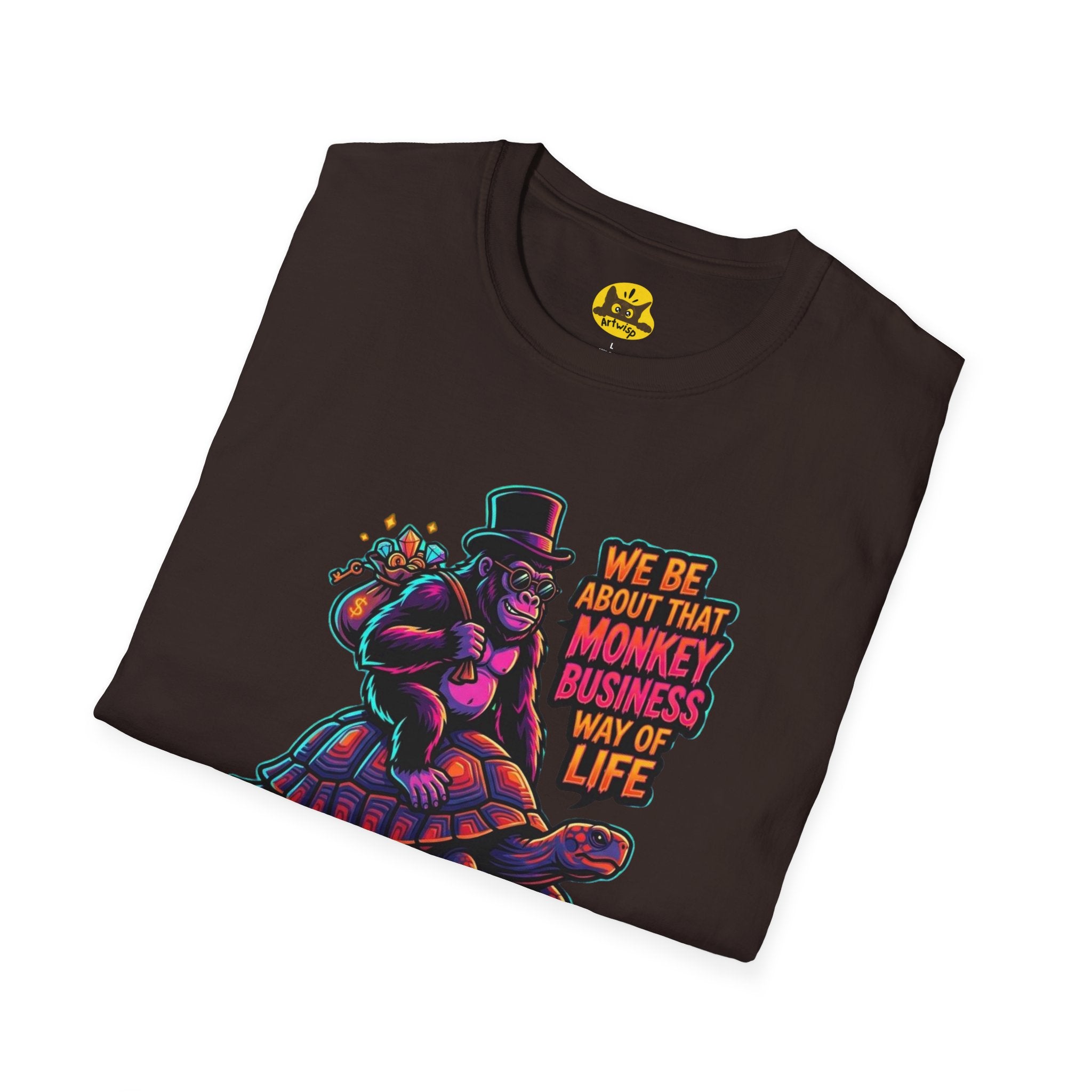T-Shirt — 'We Be About That Monkey Business Way Of Life' Graphic Tee
