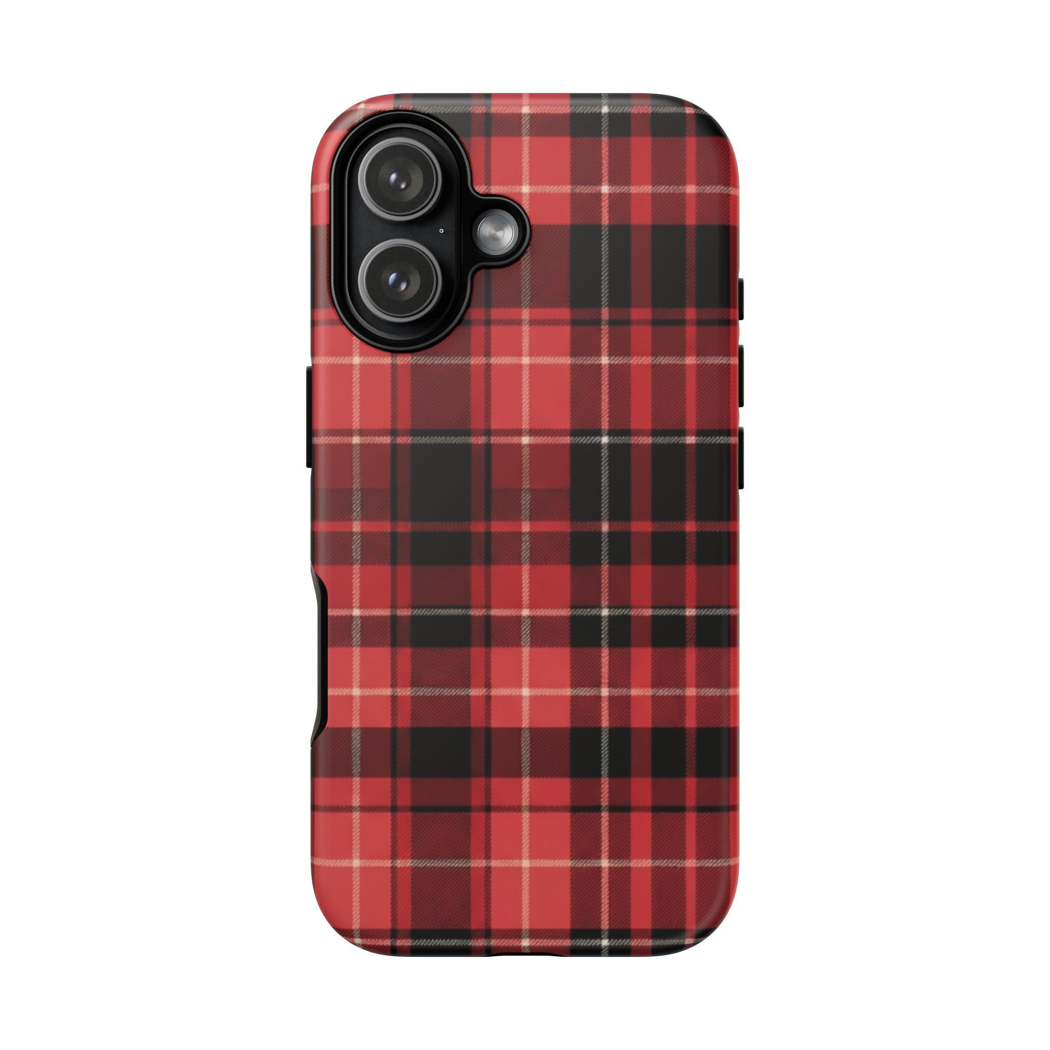 Red Black Buffalo Plaid Tough Phone Case