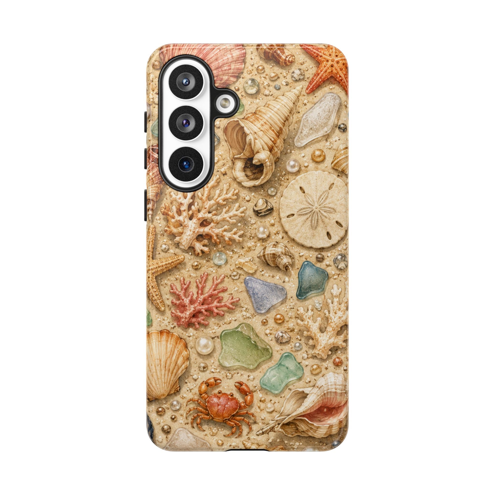 Beach Shells Phone Case — Seashell, Starfish & Sea Glass Coastal Design