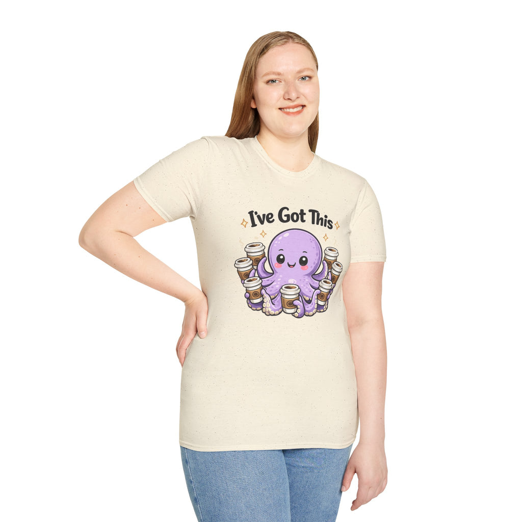 I’ve Got This Octopus Coffee Tee — Cute Motivational Graphic T-Shirt