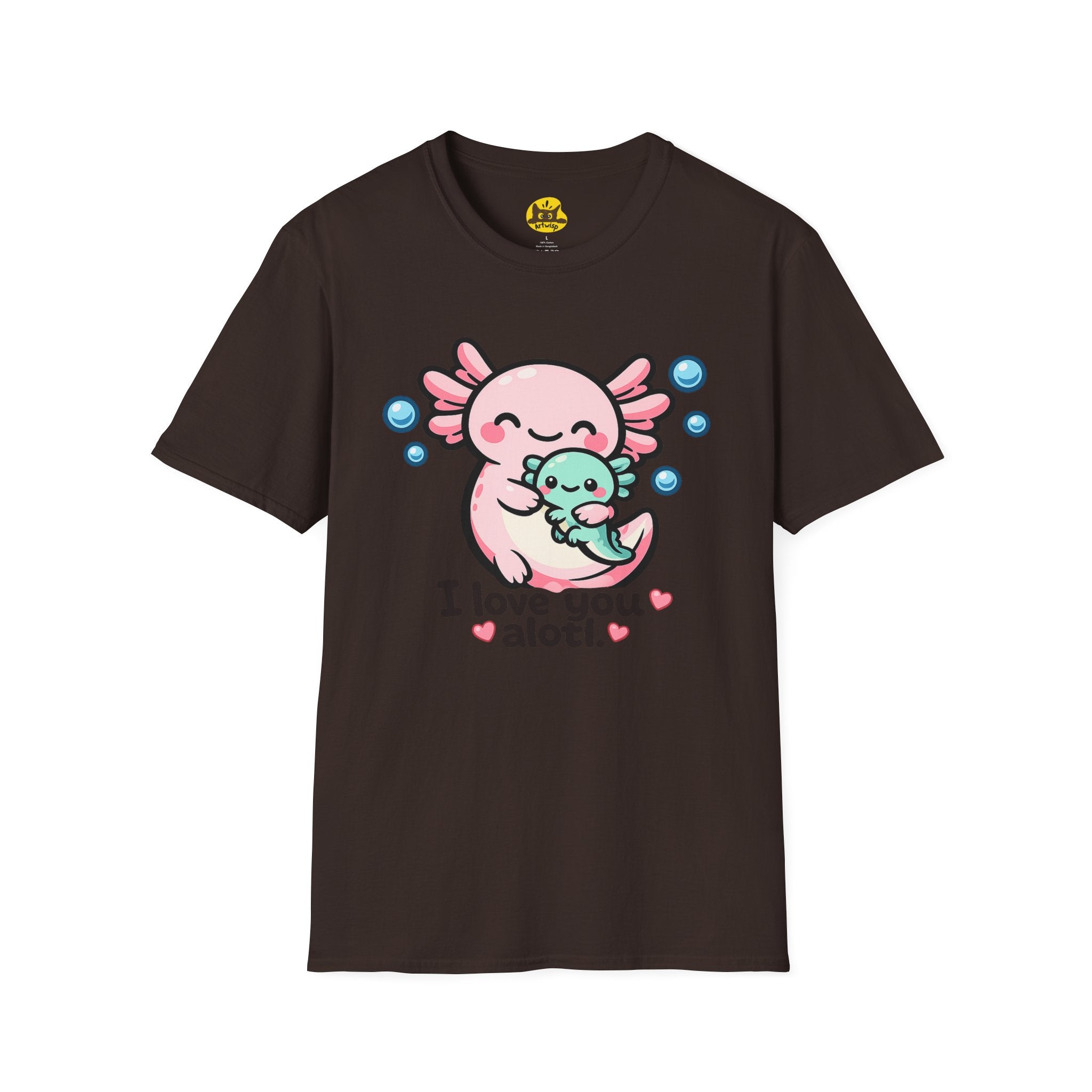 "I love you a lotl" Cute Axolotl Family Tee