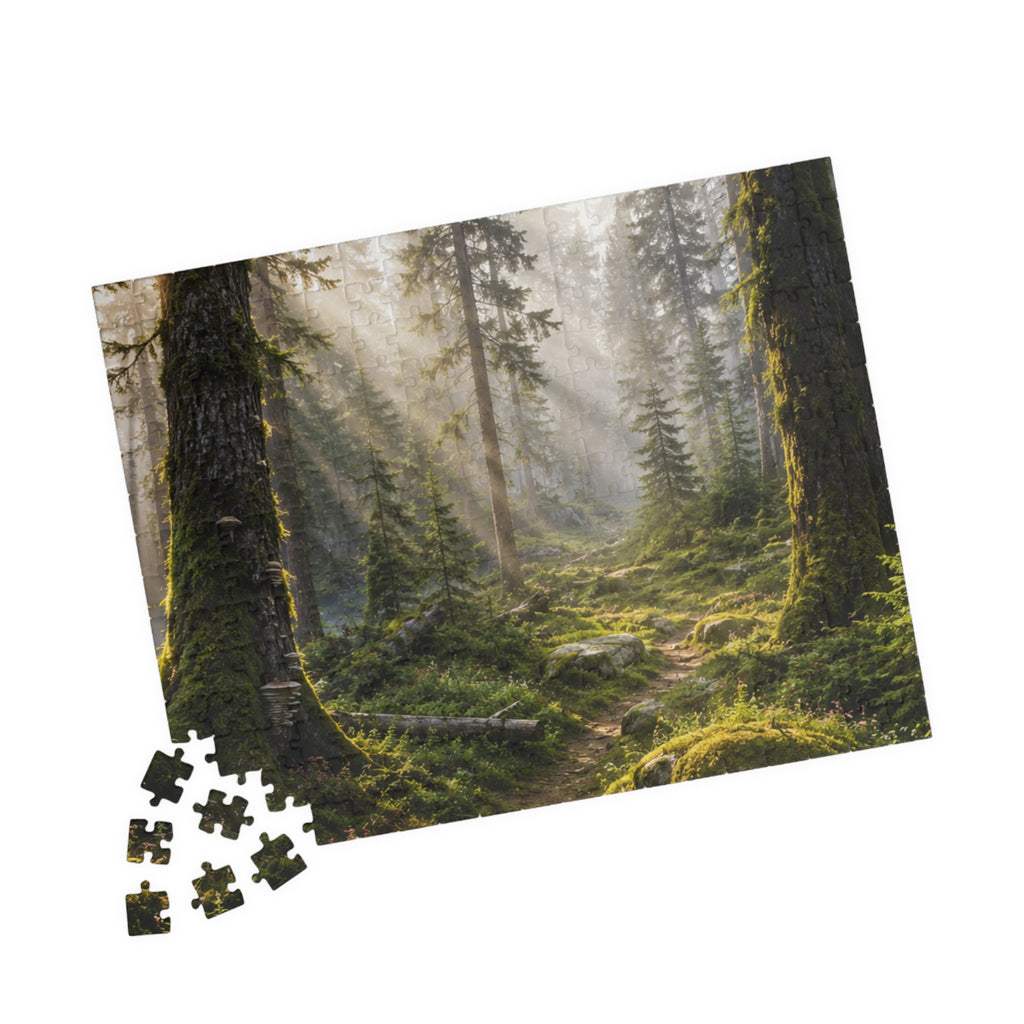 Mystic Forest Path Puzzle — Scenic Woodland Jigsaw (110/252/520/1014 pcs)