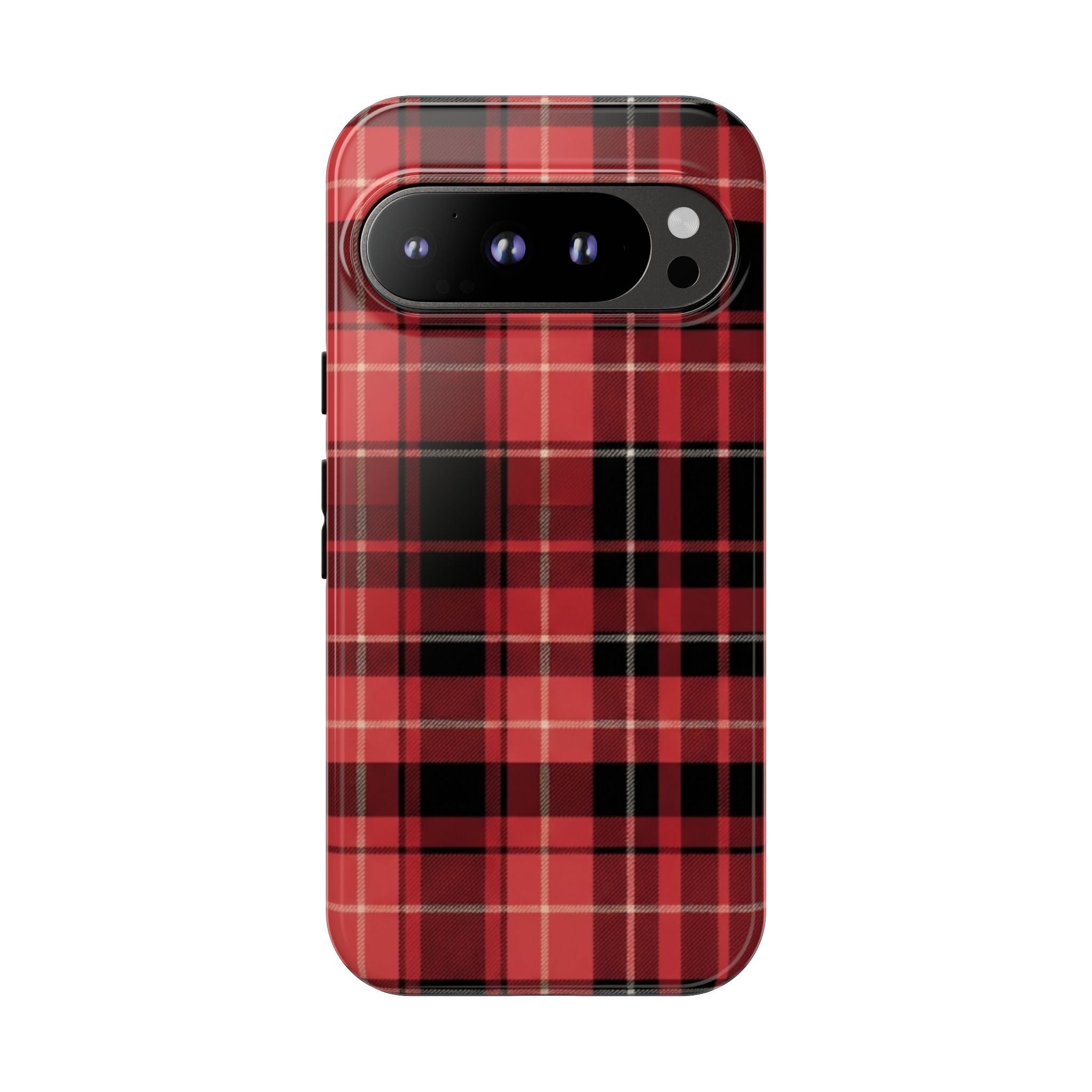 Red Black Buffalo Plaid Tough Phone Case