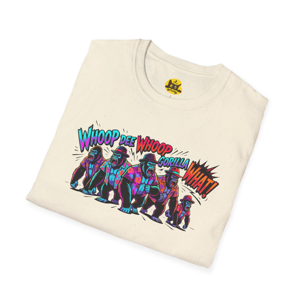 Gorilla Comic Pop Art T-Shirt — "Whoop Dee Whoop Gorilla What!" Graphic Tee