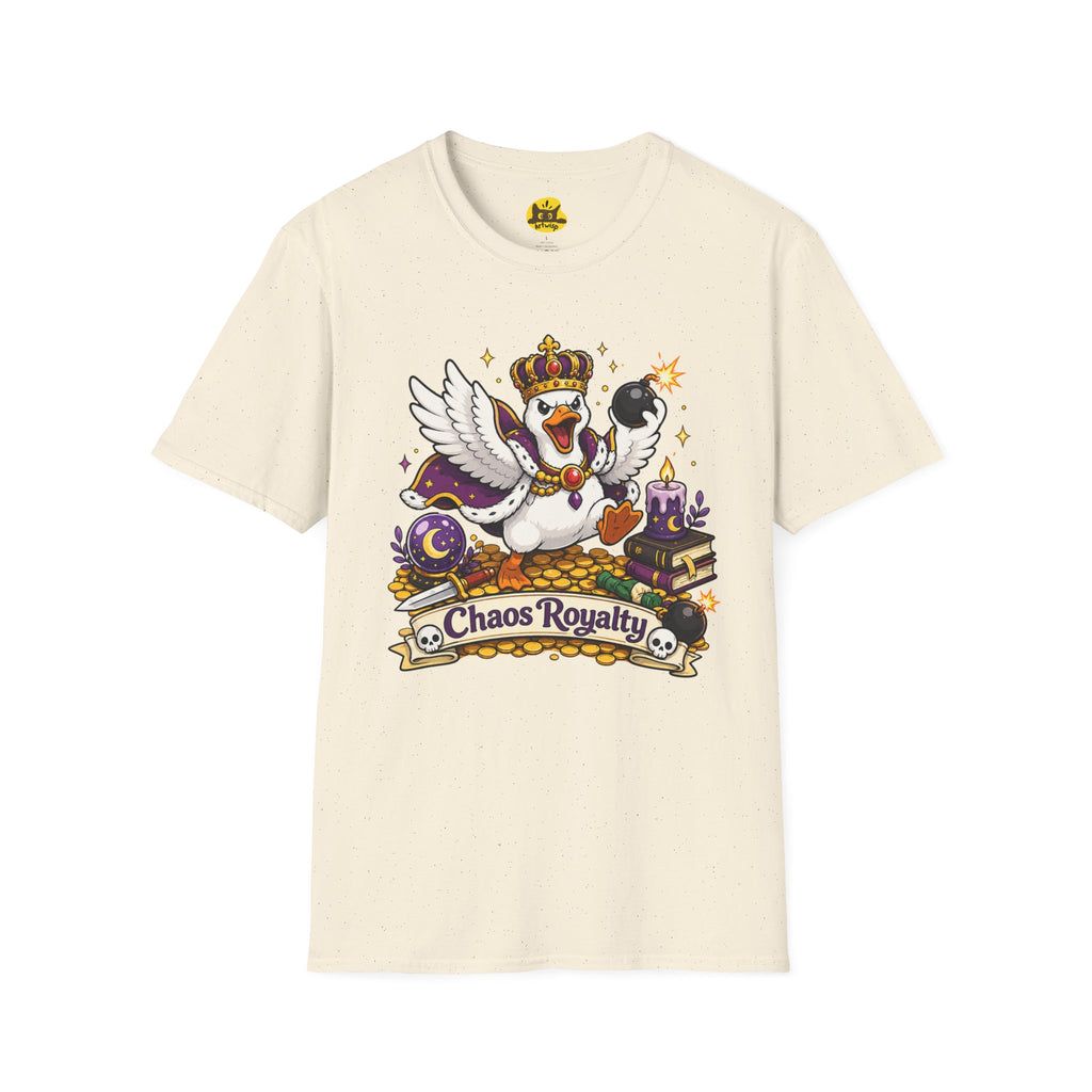 Chaos Royalty T-Shirt — Cute Crowned Goose Tee