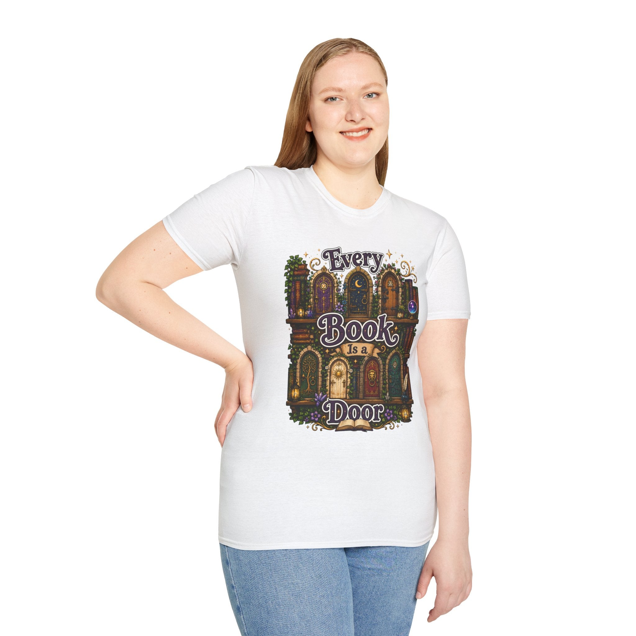 Every Book Is a Door T-Shirt — Literary Fantasy Reader Tee