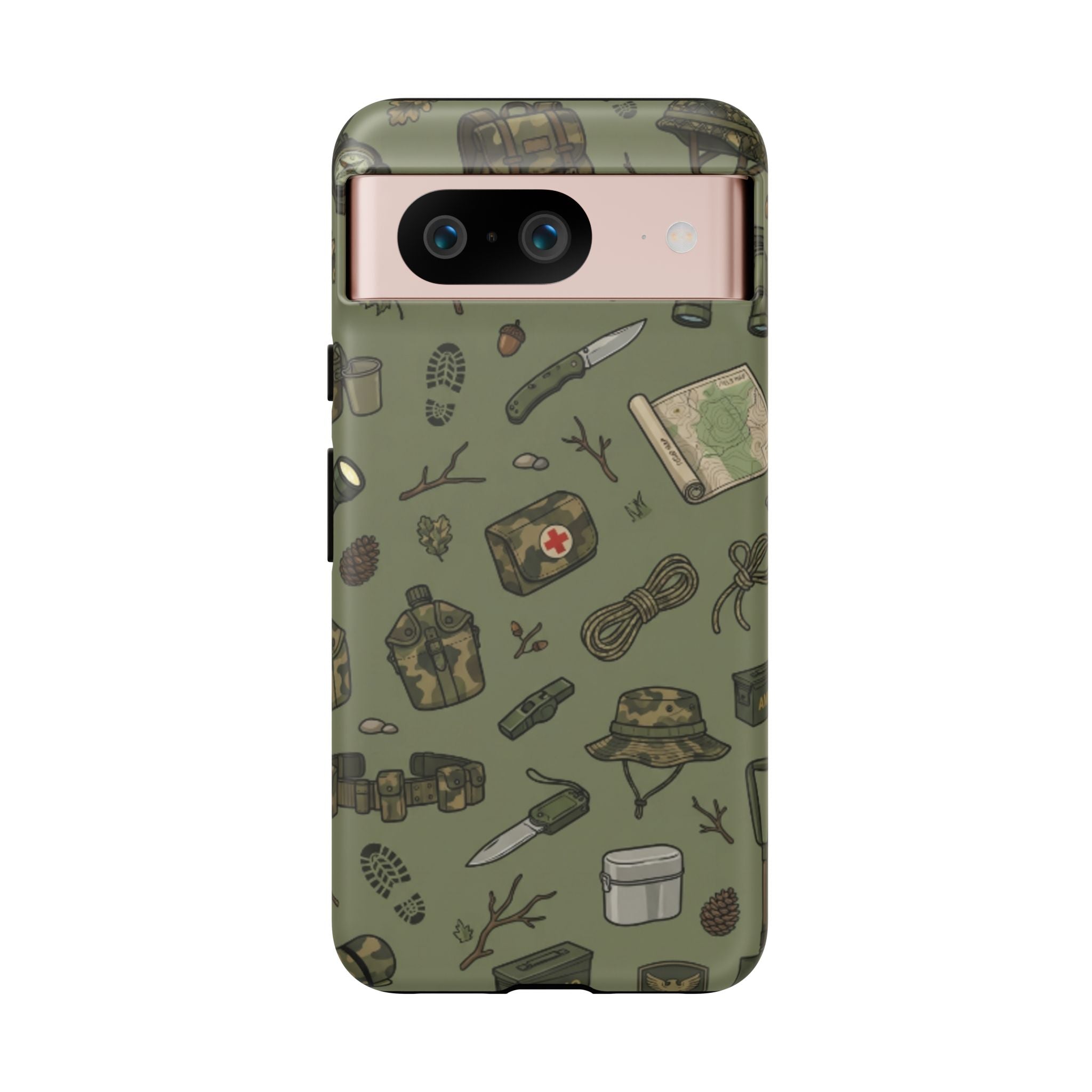 Tactical Gear Phone Case — Military Camping Outdoor Pattern