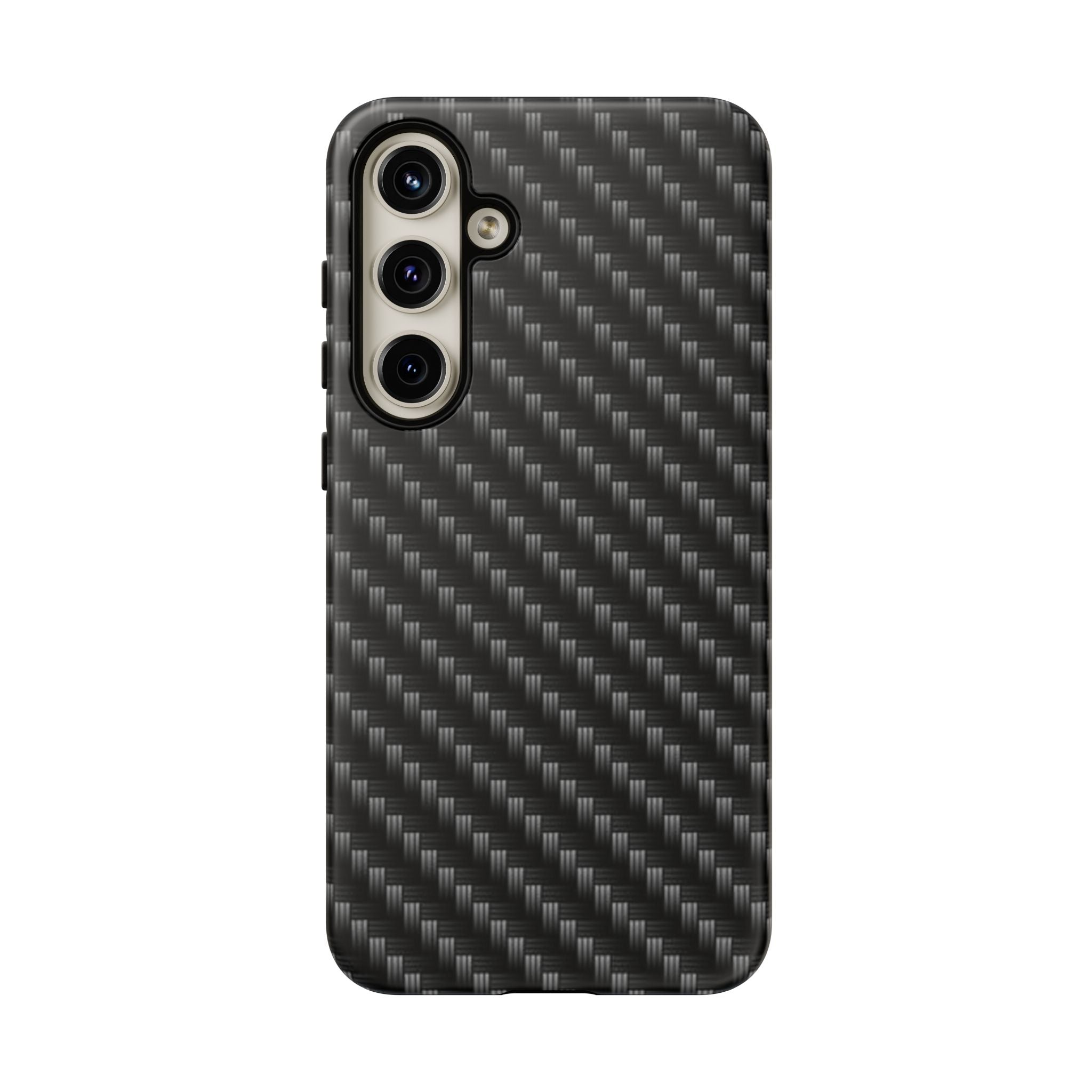 Carbon Fiber Pattern Tough Phone Case - Slim Protective Phone Cover