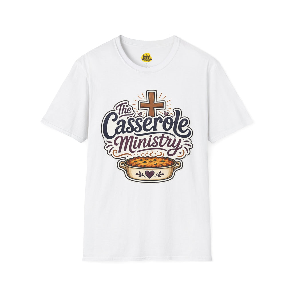 Casserole Ministry T-Shirt — Faith-Based Church Potluck Tee
