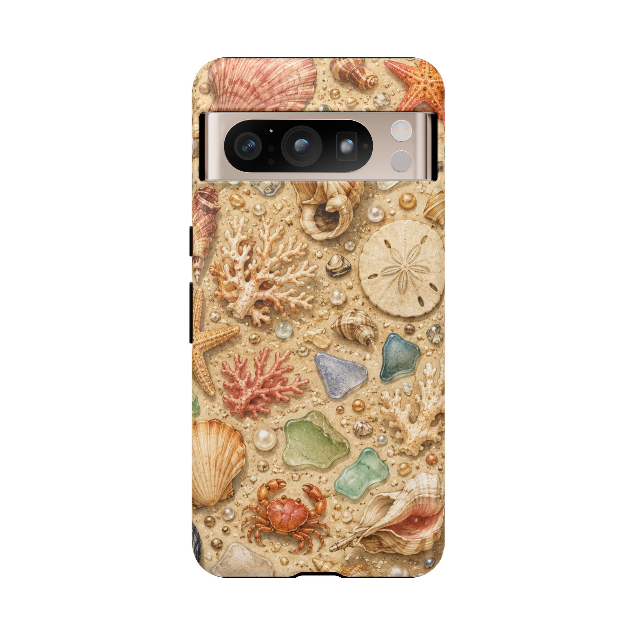Beach Shells Phone Case — Seashell, Starfish & Sea Glass Coastal Design