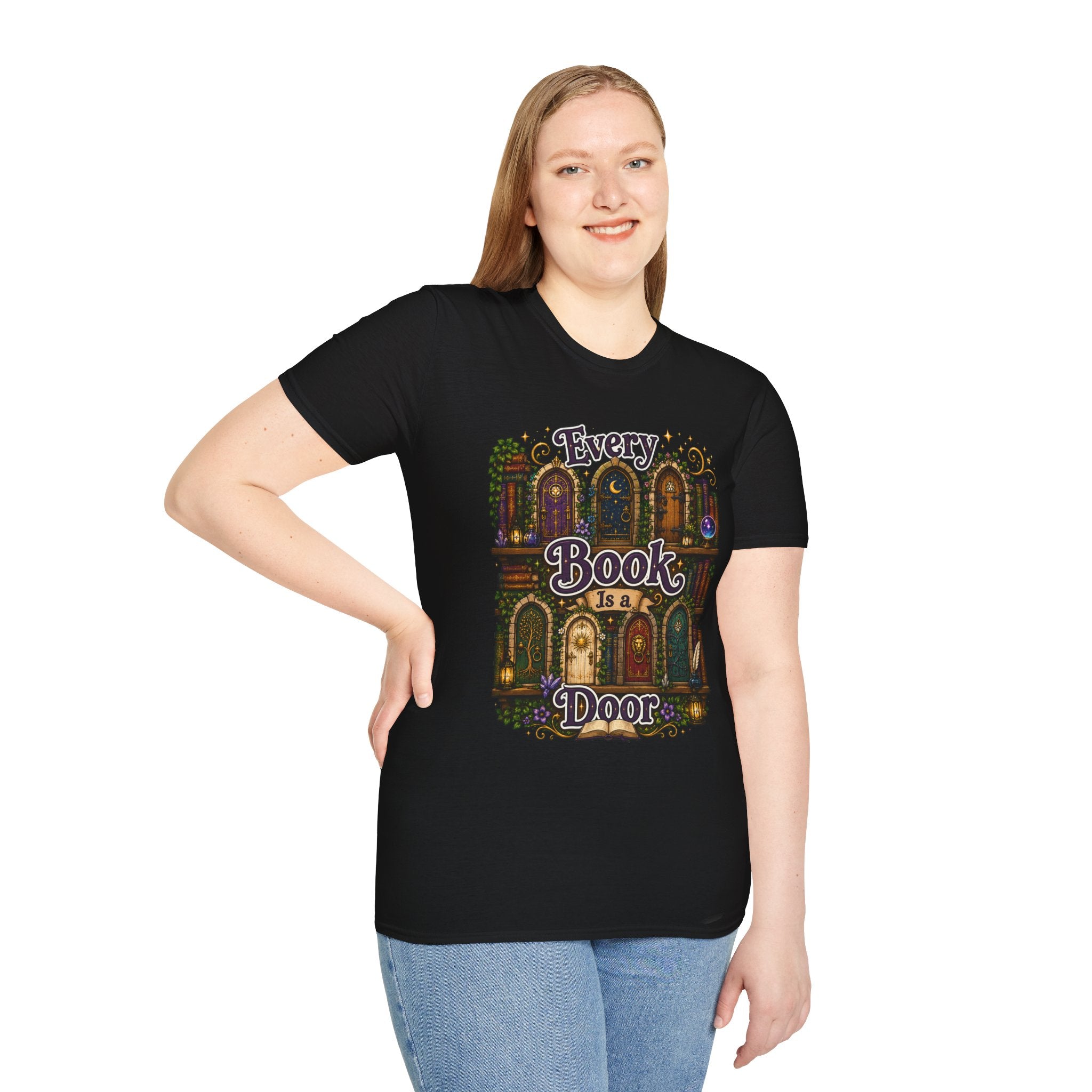 Every Book Is a Door T-Shirt — Literary Fantasy Reader Tee