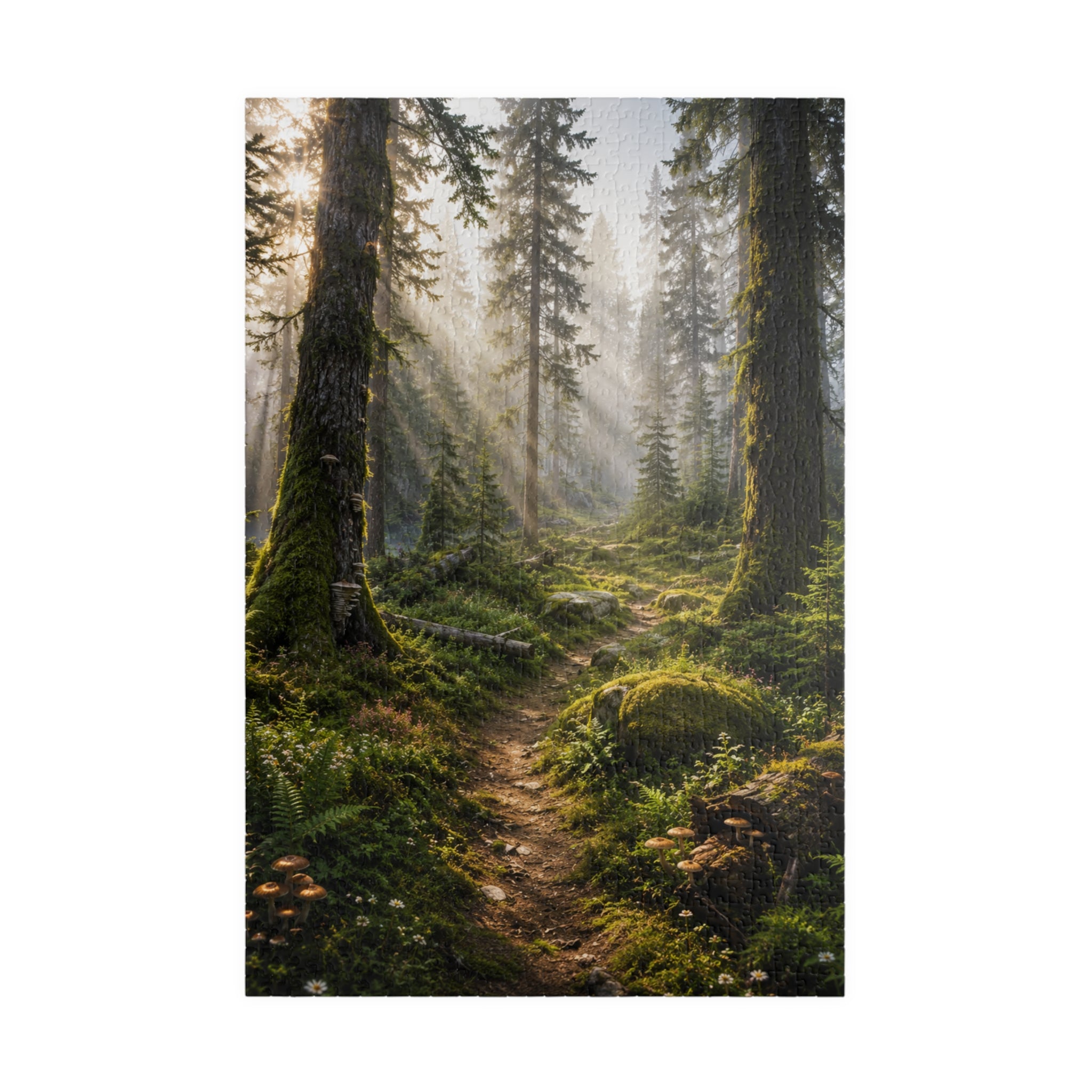 Mystic Forest Path Puzzle — Scenic Woodland Jigsaw (110/252/520/1014 pcs)