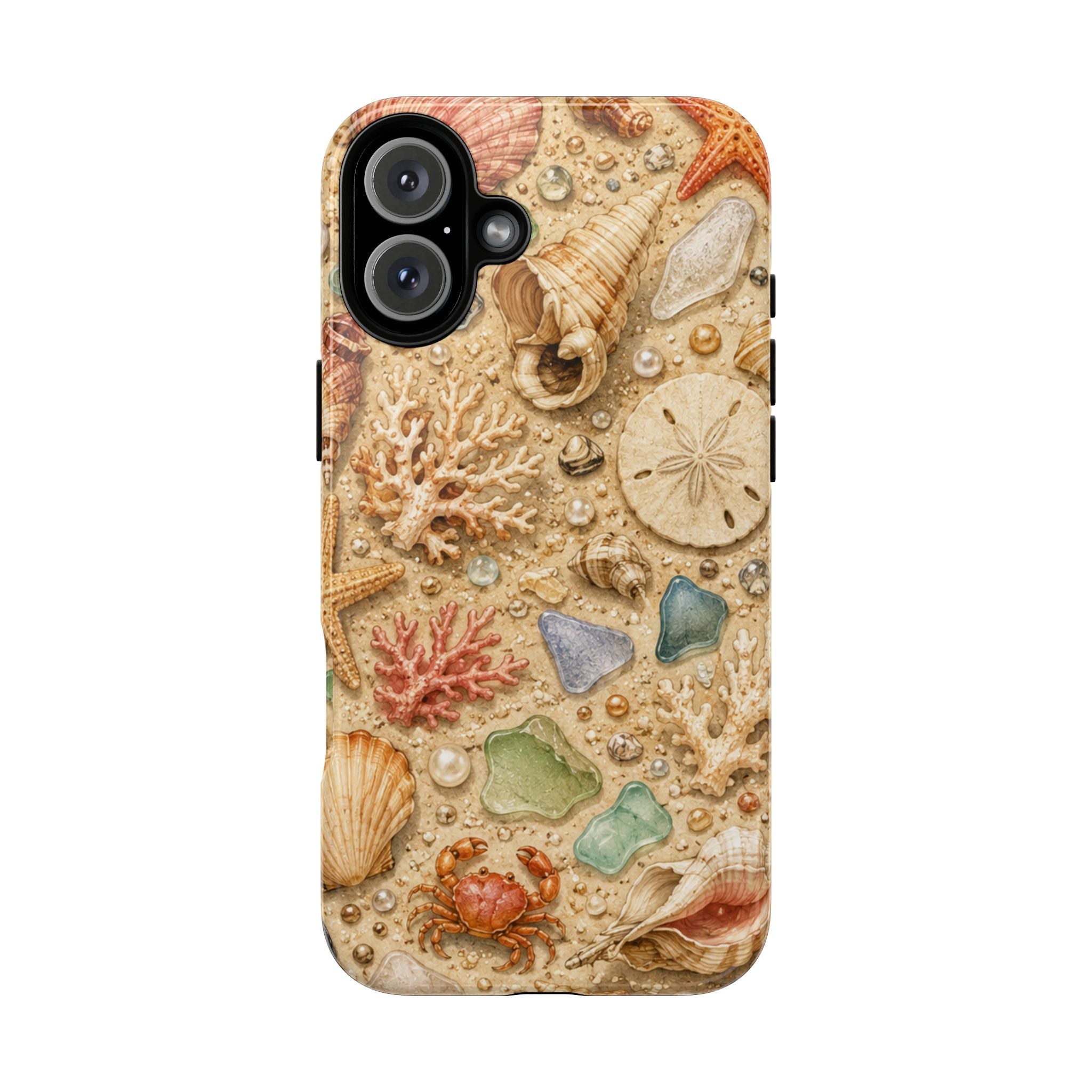 Beach Shells Phone Case — Seashell, Starfish & Sea Glass Coastal Design