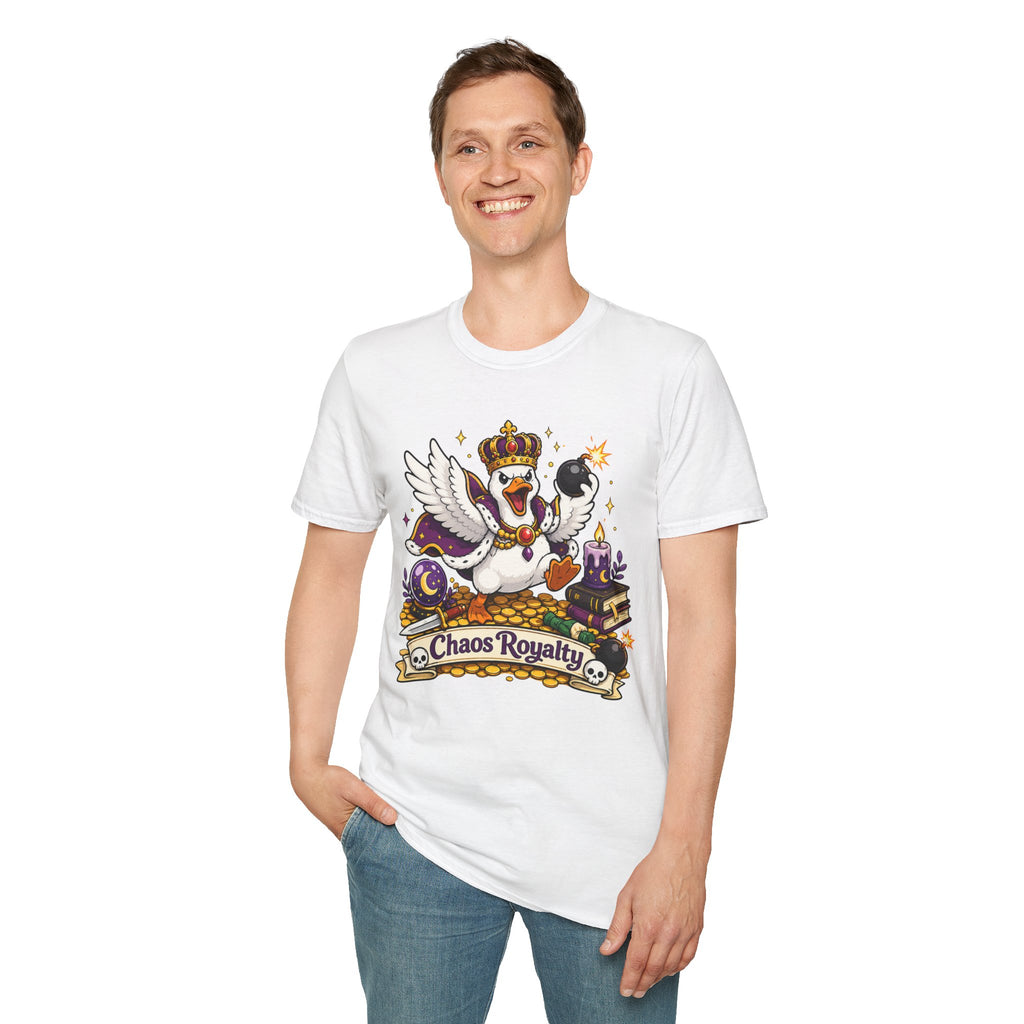 Chaos Royalty T-Shirt — Cute Crowned Goose Tee