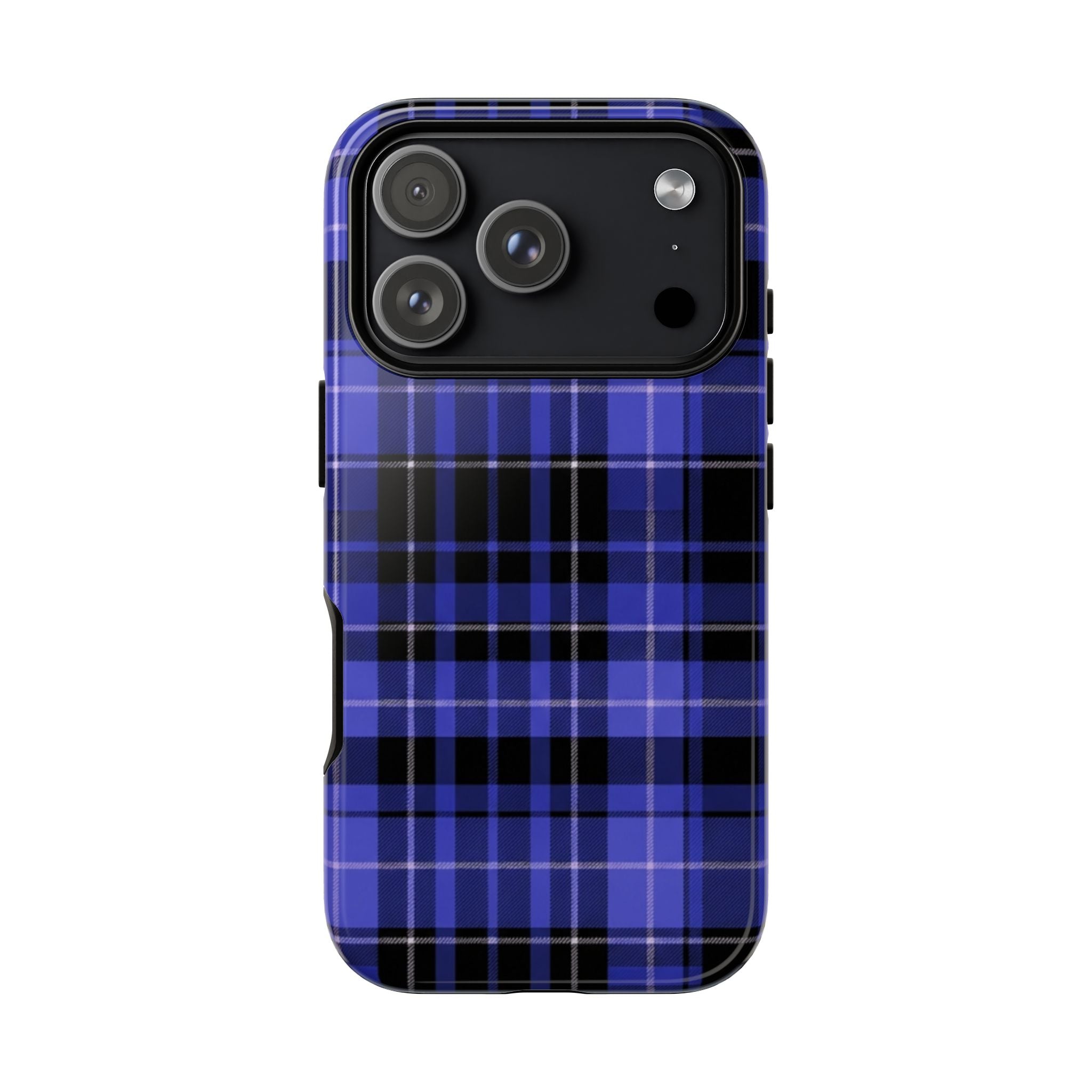 Blue Buffalo Plaid Tough Case — Blue Plaid Protective Phone Case