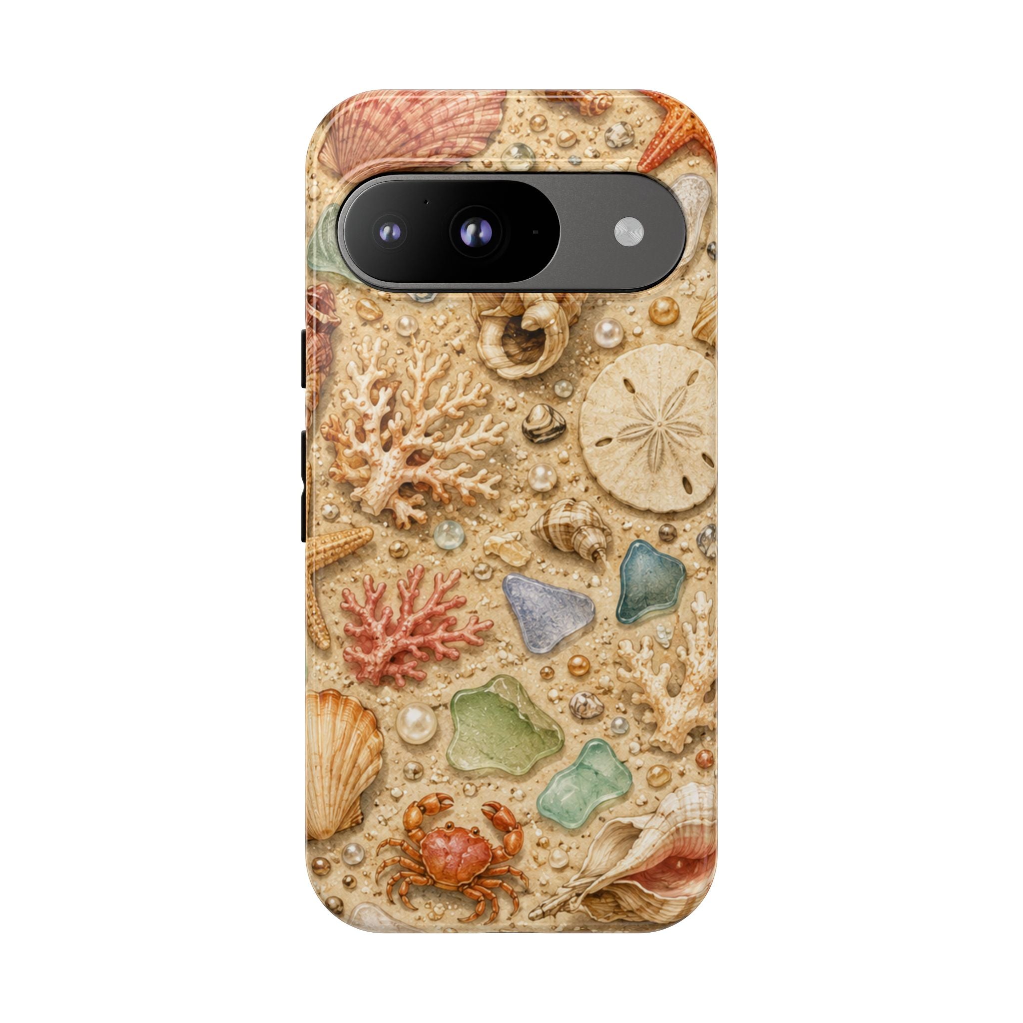 Beach Shells Phone Case — Seashell, Starfish & Sea Glass Coastal Design