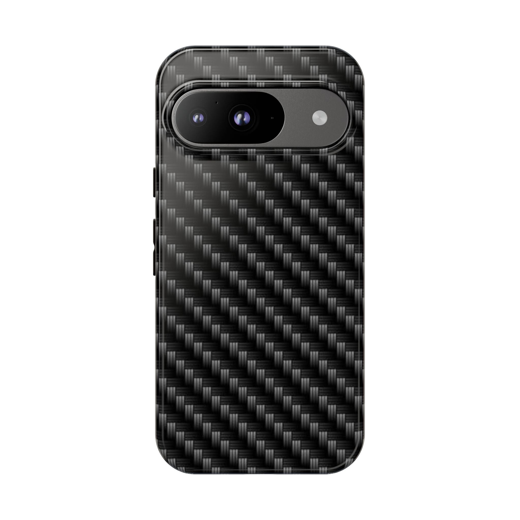 Carbon Fiber Pattern Tough Phone Case - Slim Protective Phone Cover