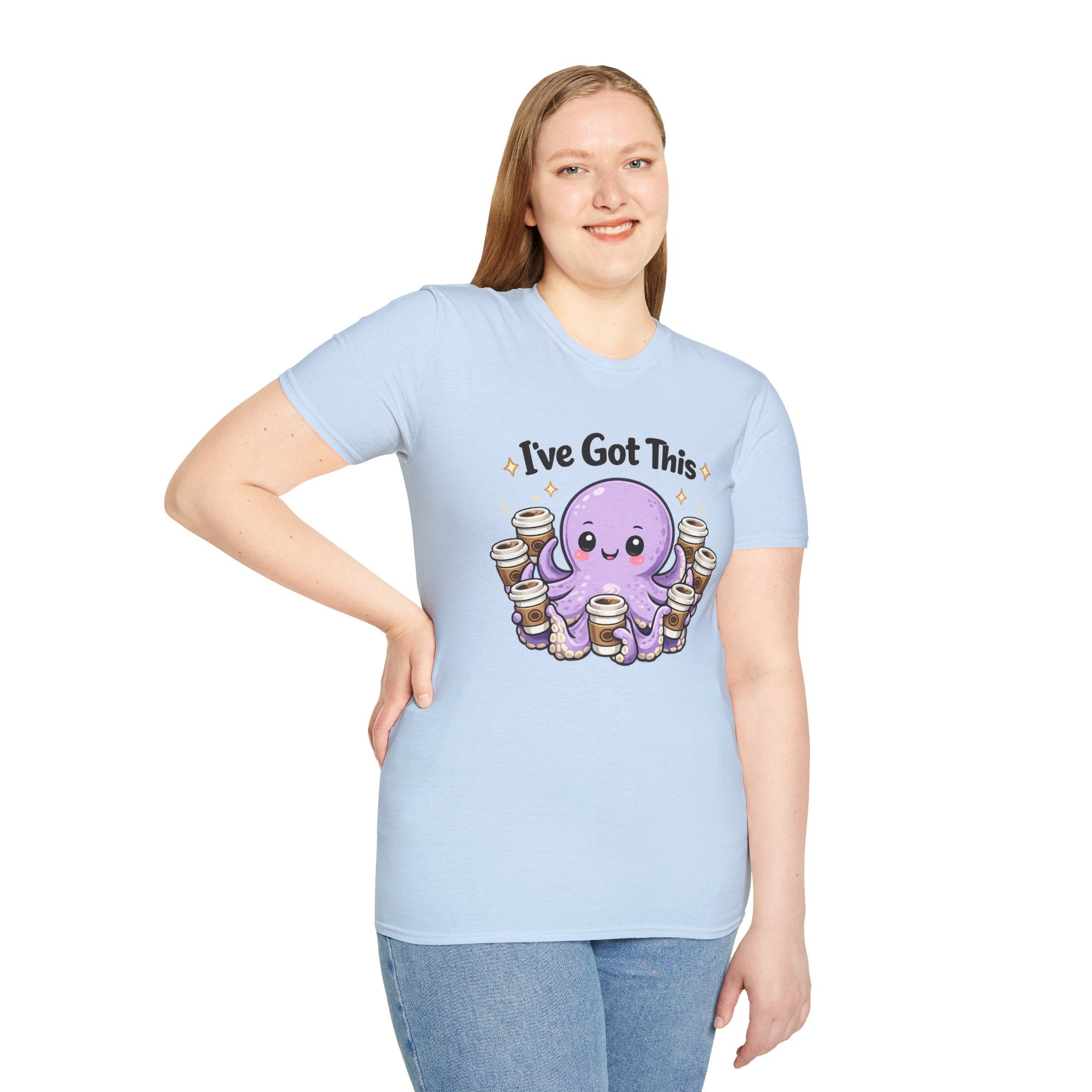 I’ve Got This Octopus Coffee Tee — Cute Motivational Graphic T-Shirt