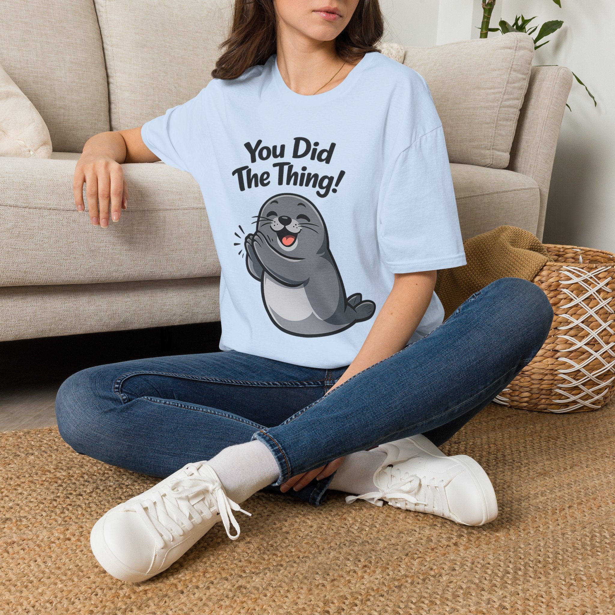 You Did The Thing! | Cute Applause Seal T-Shirt Gift