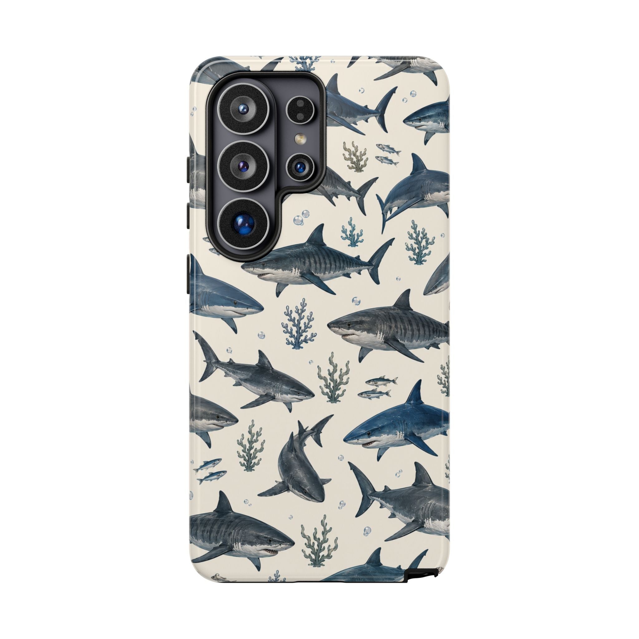 Shark Pattern Phone Case – Nautical Oceanic Phone Cover