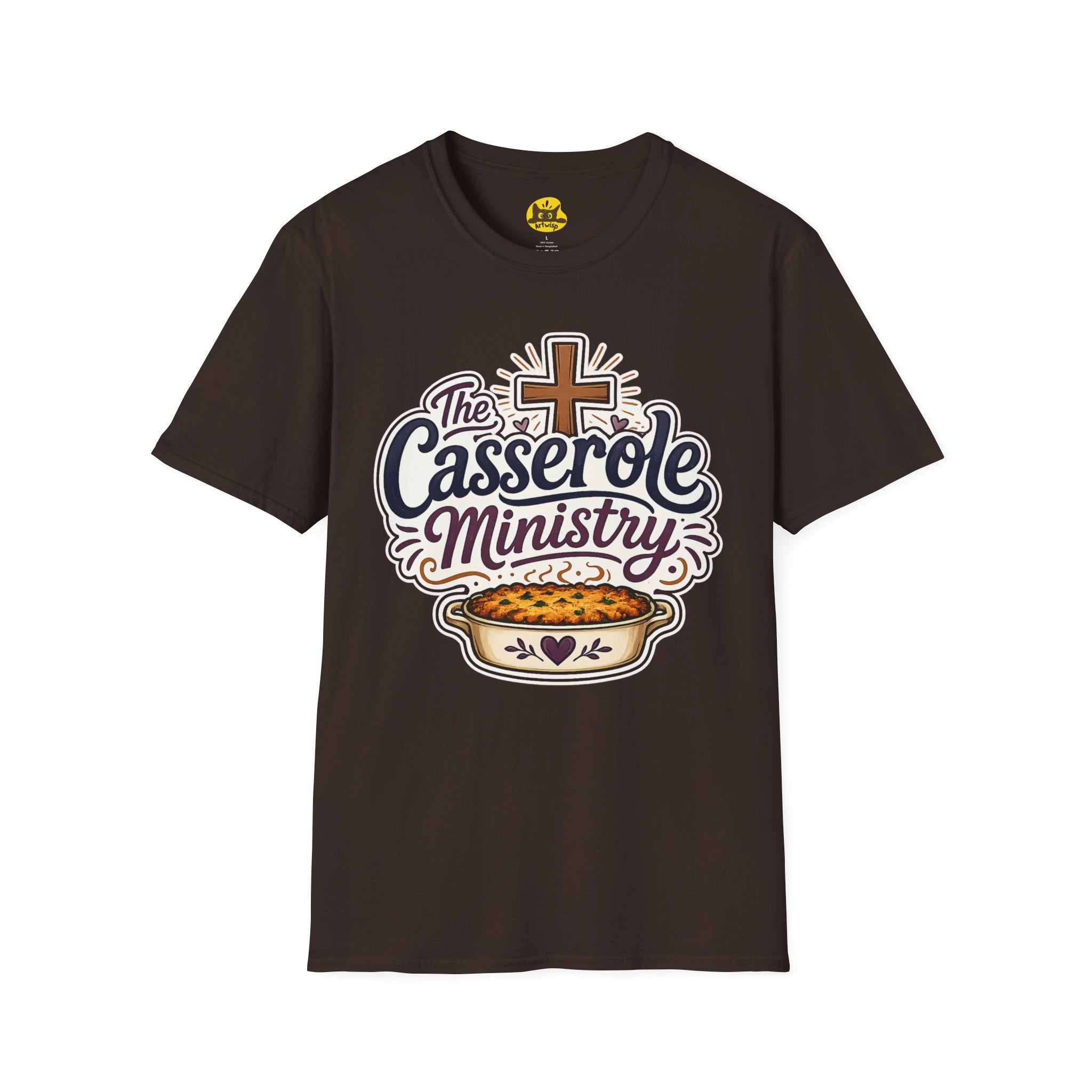 Casserole Ministry T-Shirt — Faith-Based Church Potluck Tee