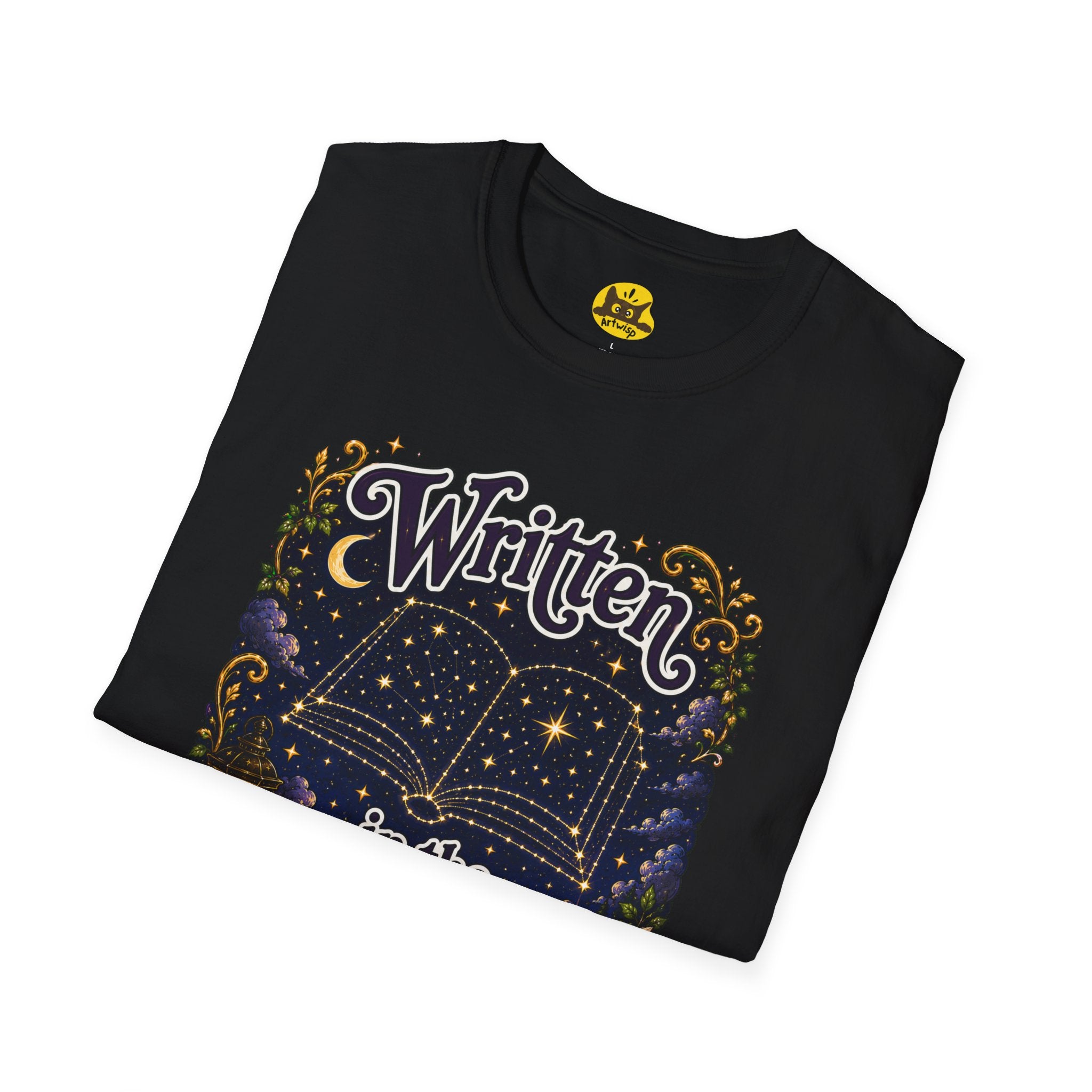 T-Shirt — "Written in the Stars" Astrology Book Graphic Tee