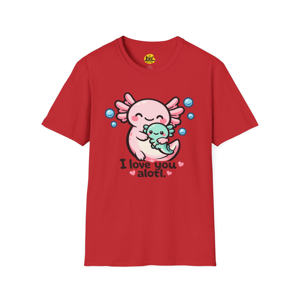 "I love you a lotl" Cute Axolotl Family Tee